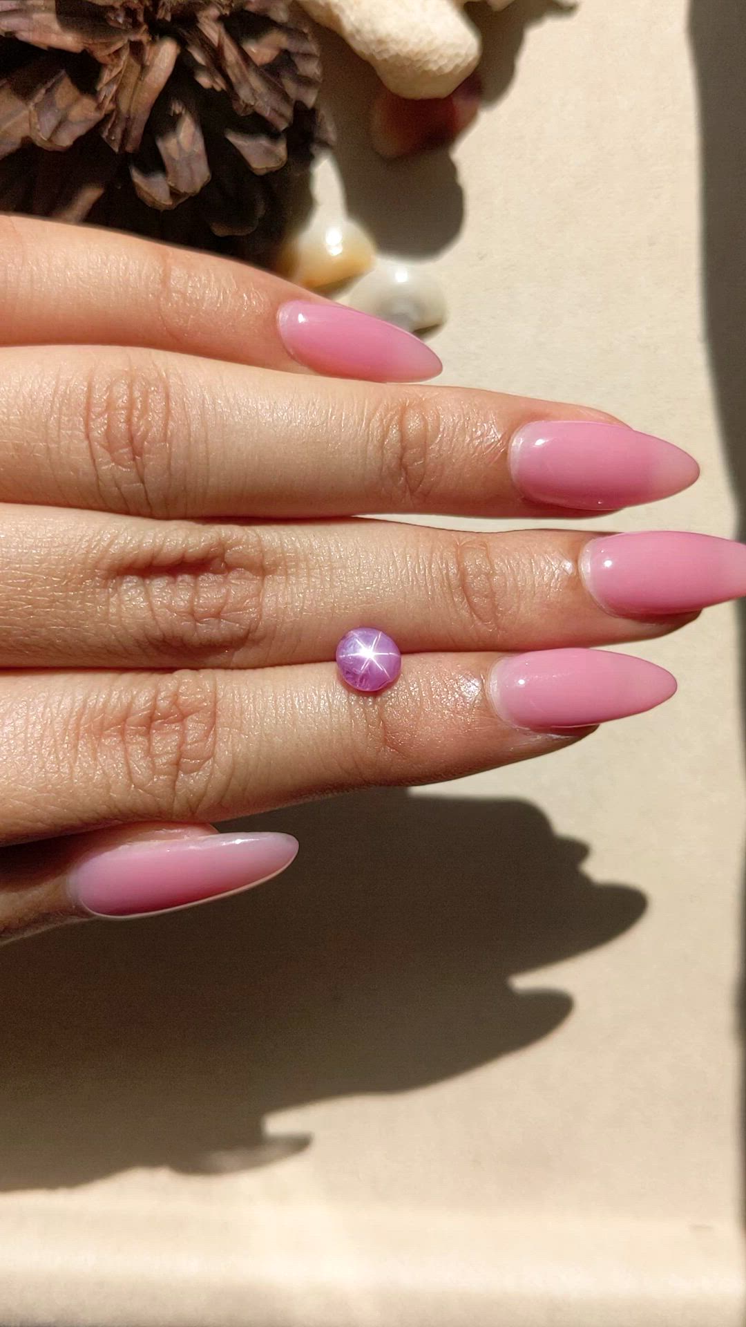 1.19 Ct. Purple Star Sapphire from Ceylon (Sri Lanka) Size Video