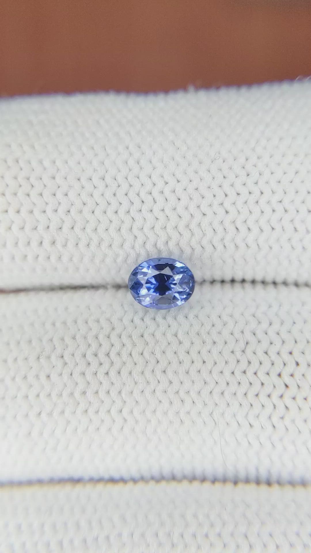 0.82 Ct. Blue Sapphire from Ceylon (Sri Lanka) Size Video