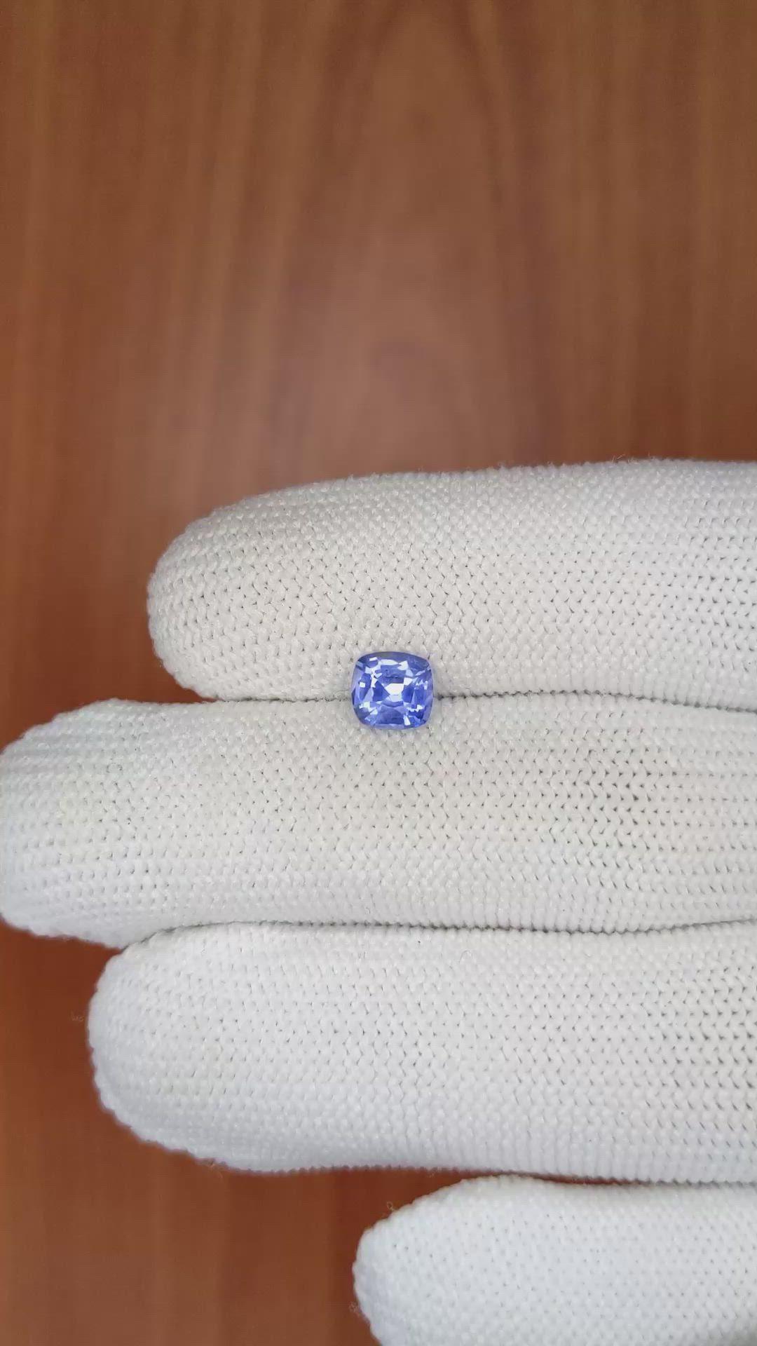 0.95 Ct. Blue Sapphire from Ceylon (Sri Lanka) Size Video