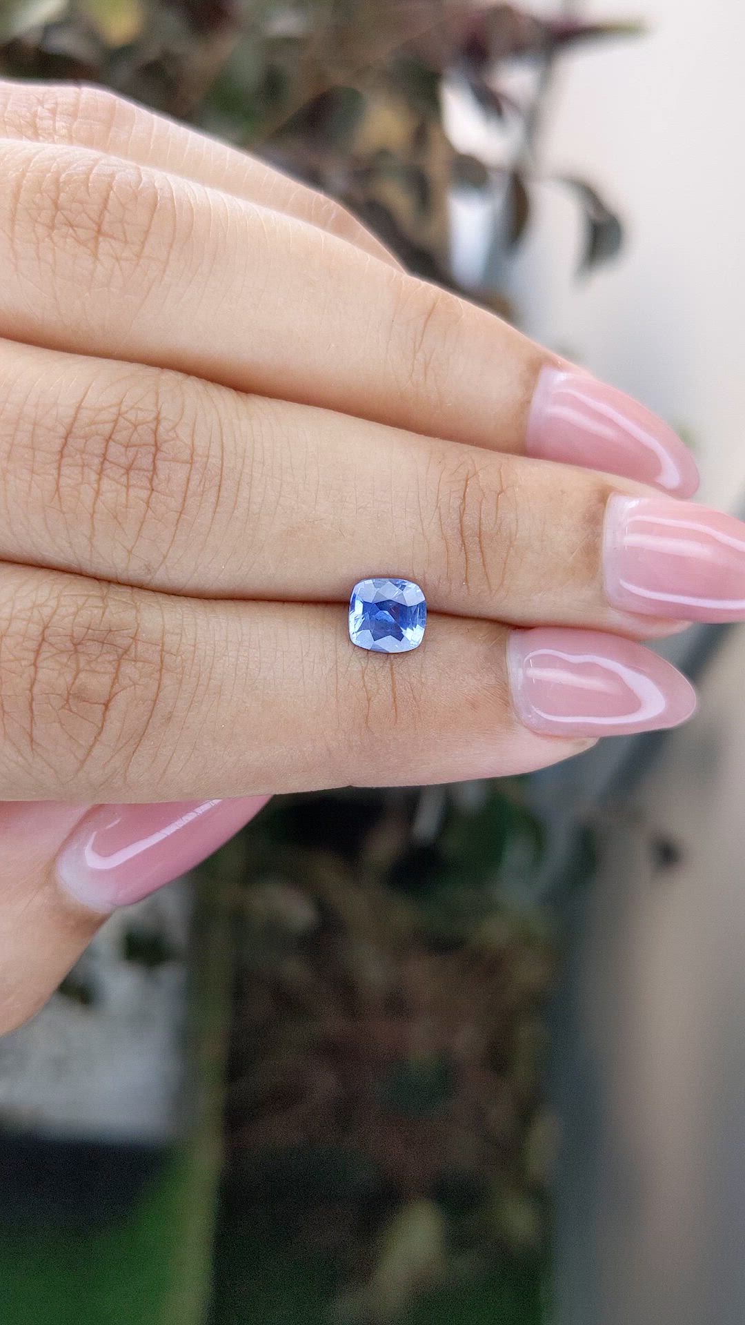 0.95 Ct. Blue Sapphire from Ceylon (Sri Lanka) Size Video