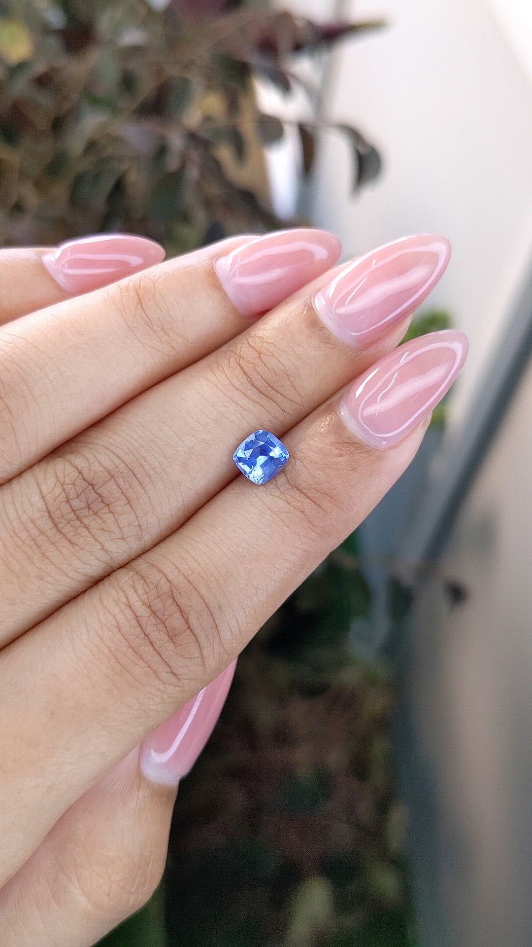 0.95 Ct. Blue Sapphire from Ceylon (Sri Lanka) Size Video