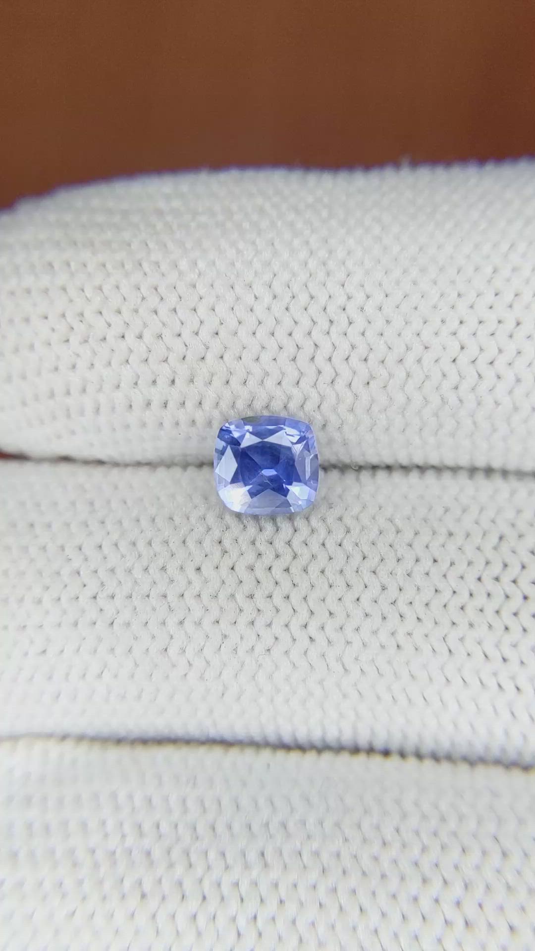 0.95 Ct. Blue Sapphire from Ceylon (Sri Lanka) Size Video