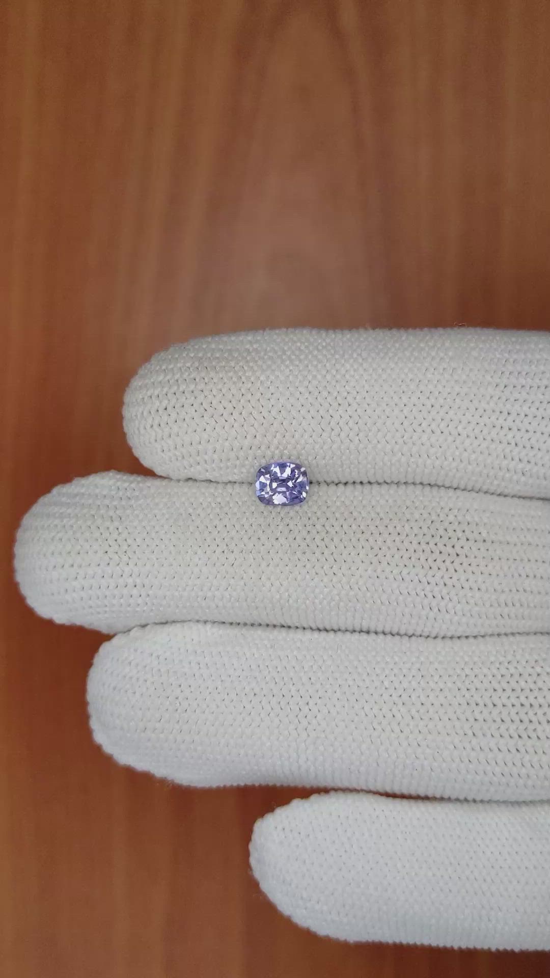 0.71 Ct. Violet Sapphire from Ceylon (Sri Lanka) Size Video