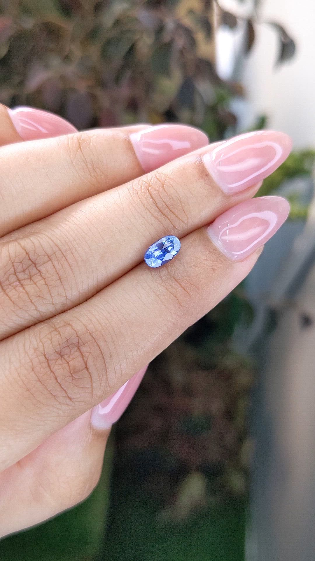 1.02 Ct. Blue Sapphire from Ceylon (Sri Lanka) Size Video