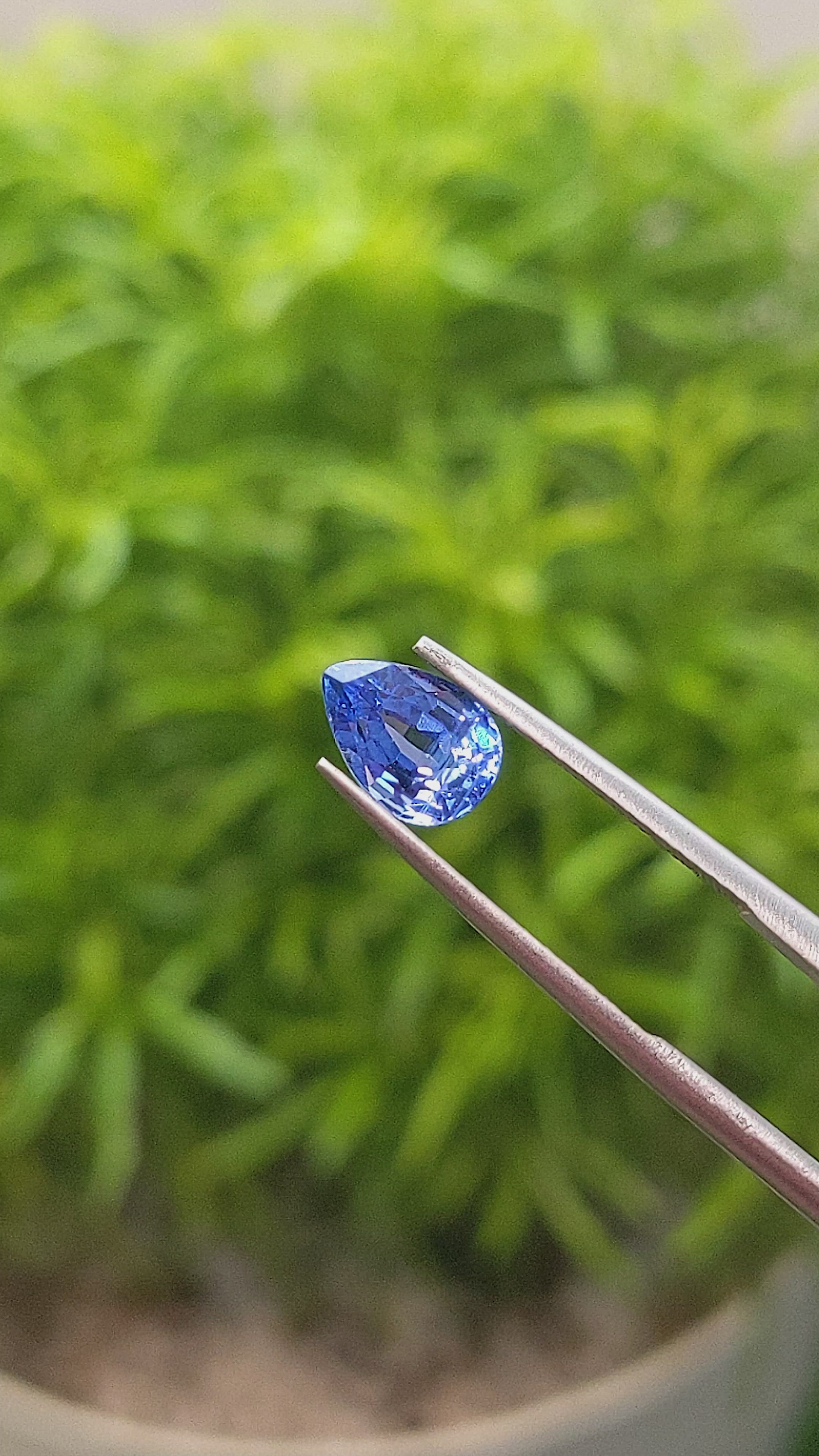 1.74 Ct. Blue Sapphire from Ceylon (Sri Lanka) Size Video