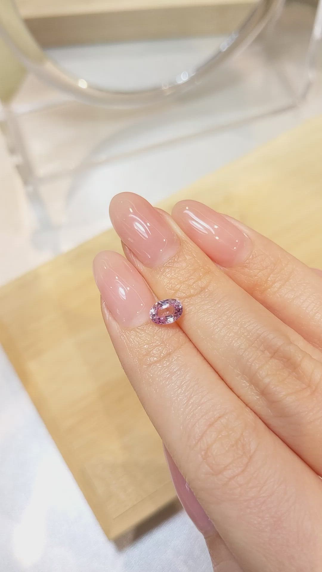 1.19 Ct. Pink Sapphire from Ceylon (Sri Lanka) Size Video