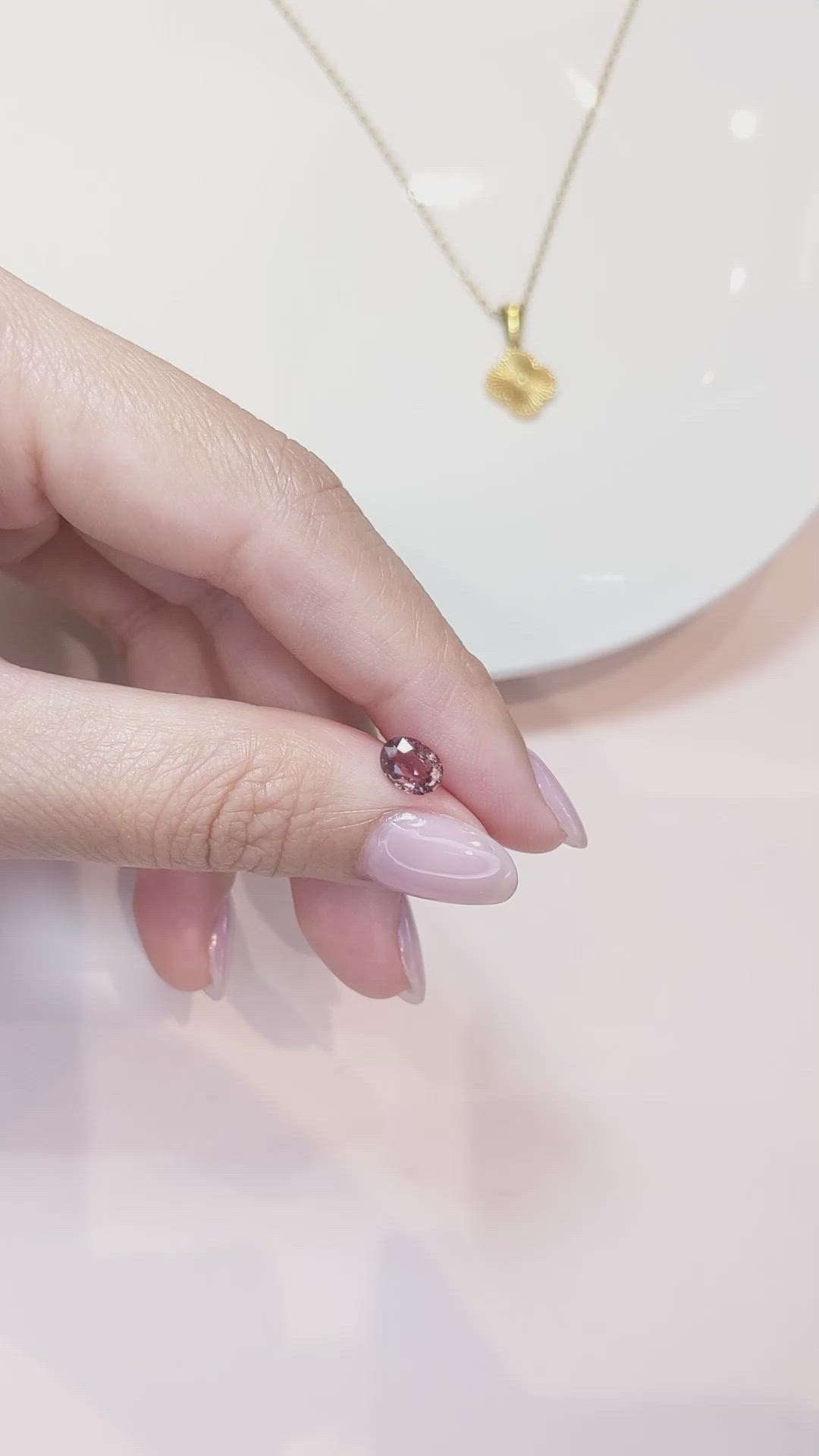 0.92 Ct. Brown Sapphire from Ceylon (Sri Lanka) Size Video