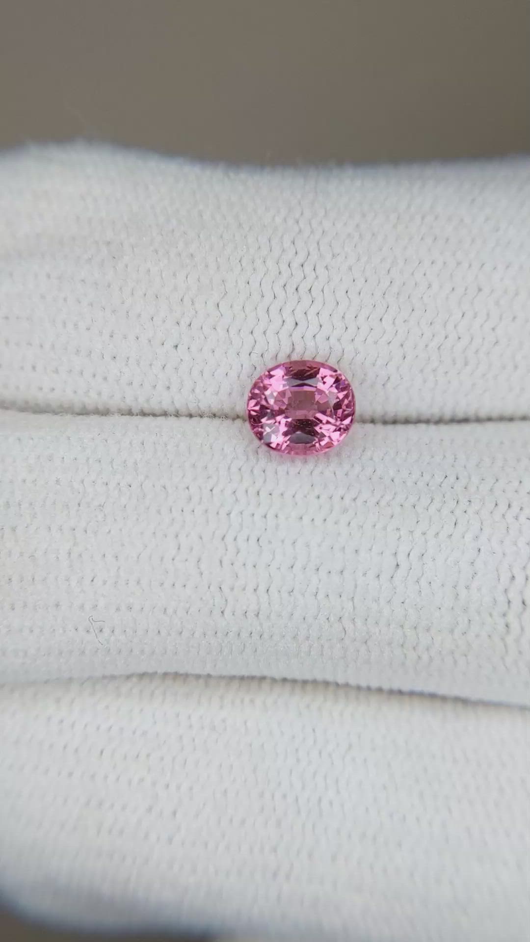 0.83 Ct. Pink Sapphire from Ceylon (Sri Lanka) Size Video