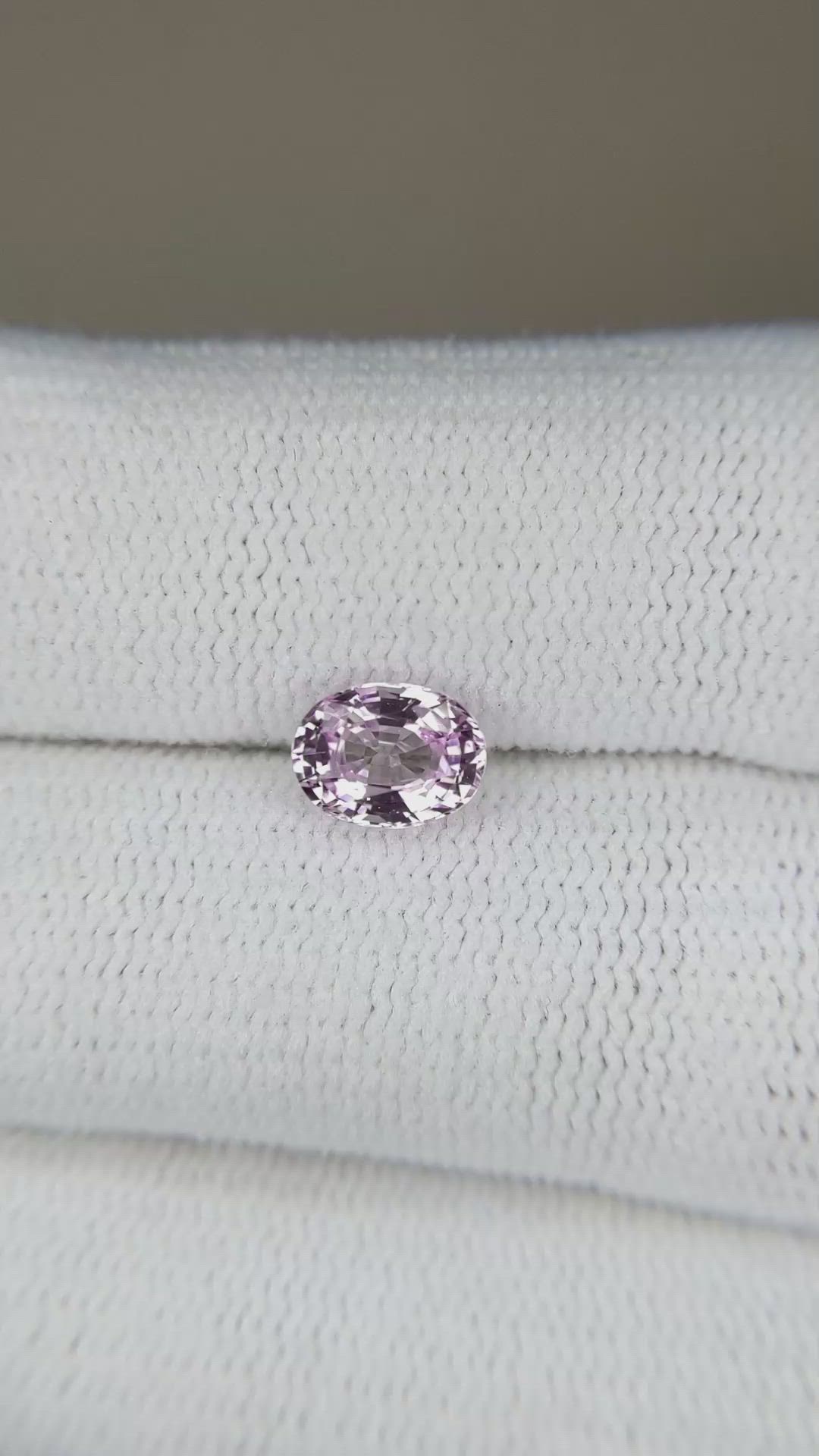 0.98 Ct. Pink Sapphire from Ceylon (Sri Lanka) Size Video