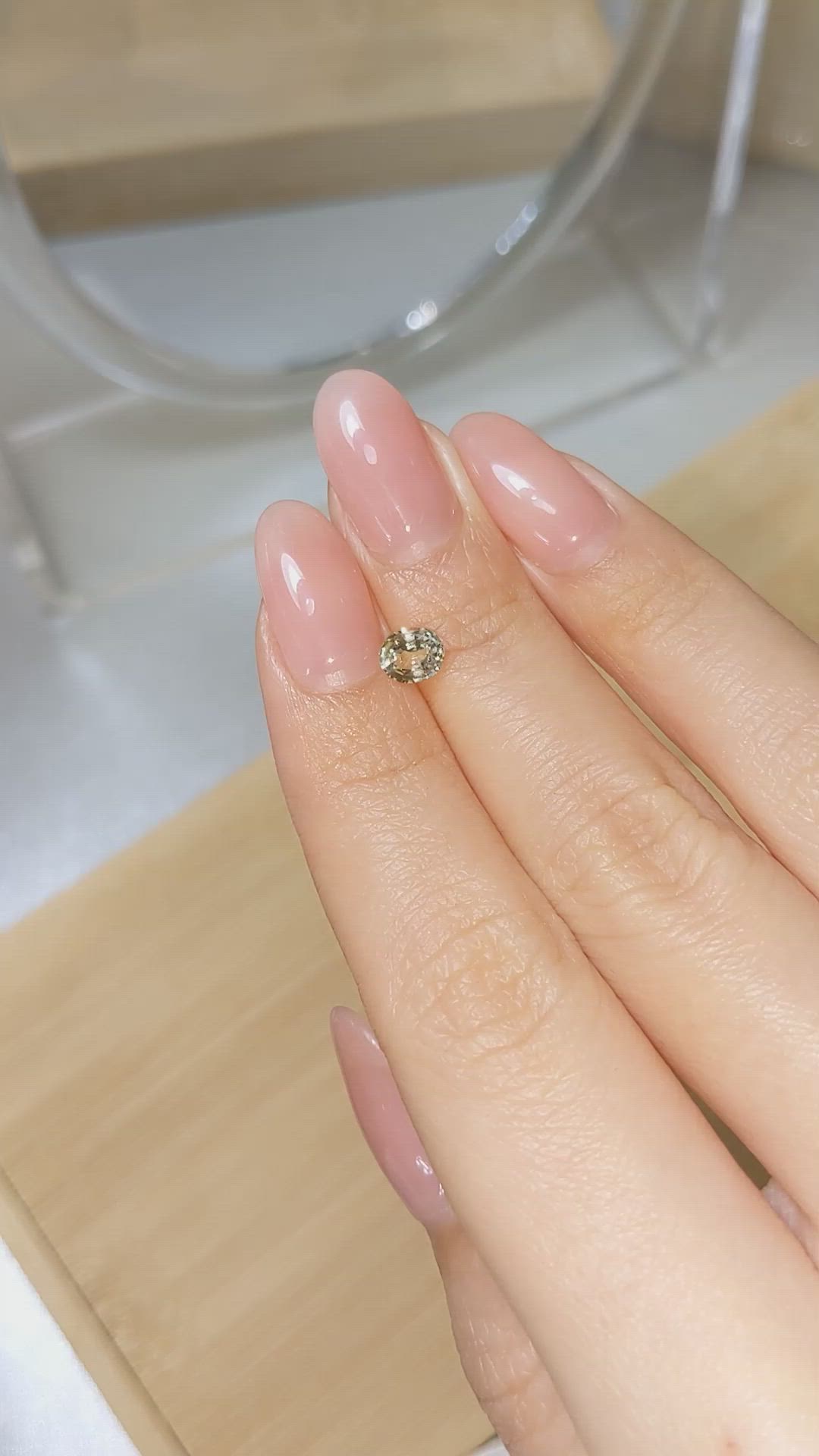 0.73 Ct. Yellow Sapphire from Ceylon (Sri Lanka) Size Video