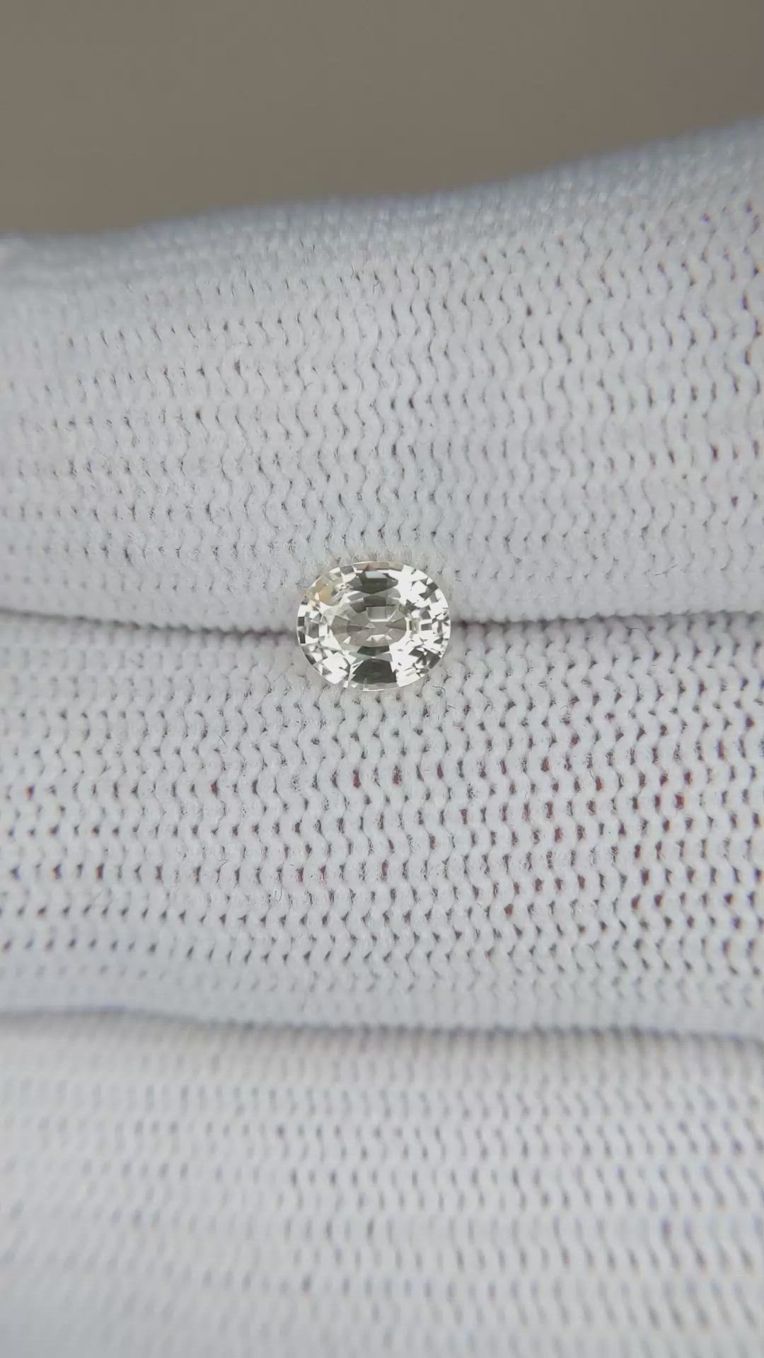 0.73 Ct. Yellow Sapphire from Ceylon (Sri Lanka) Size Video