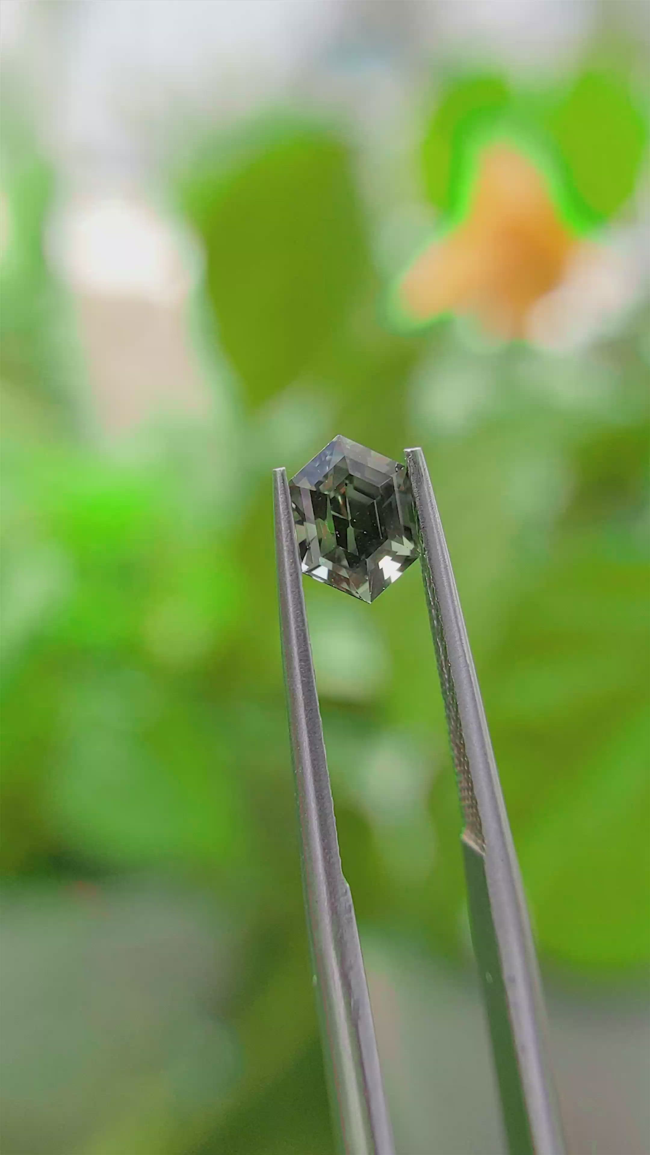 1.25 Ct. Yellowish Green Sapphire from Madagascar Size Video