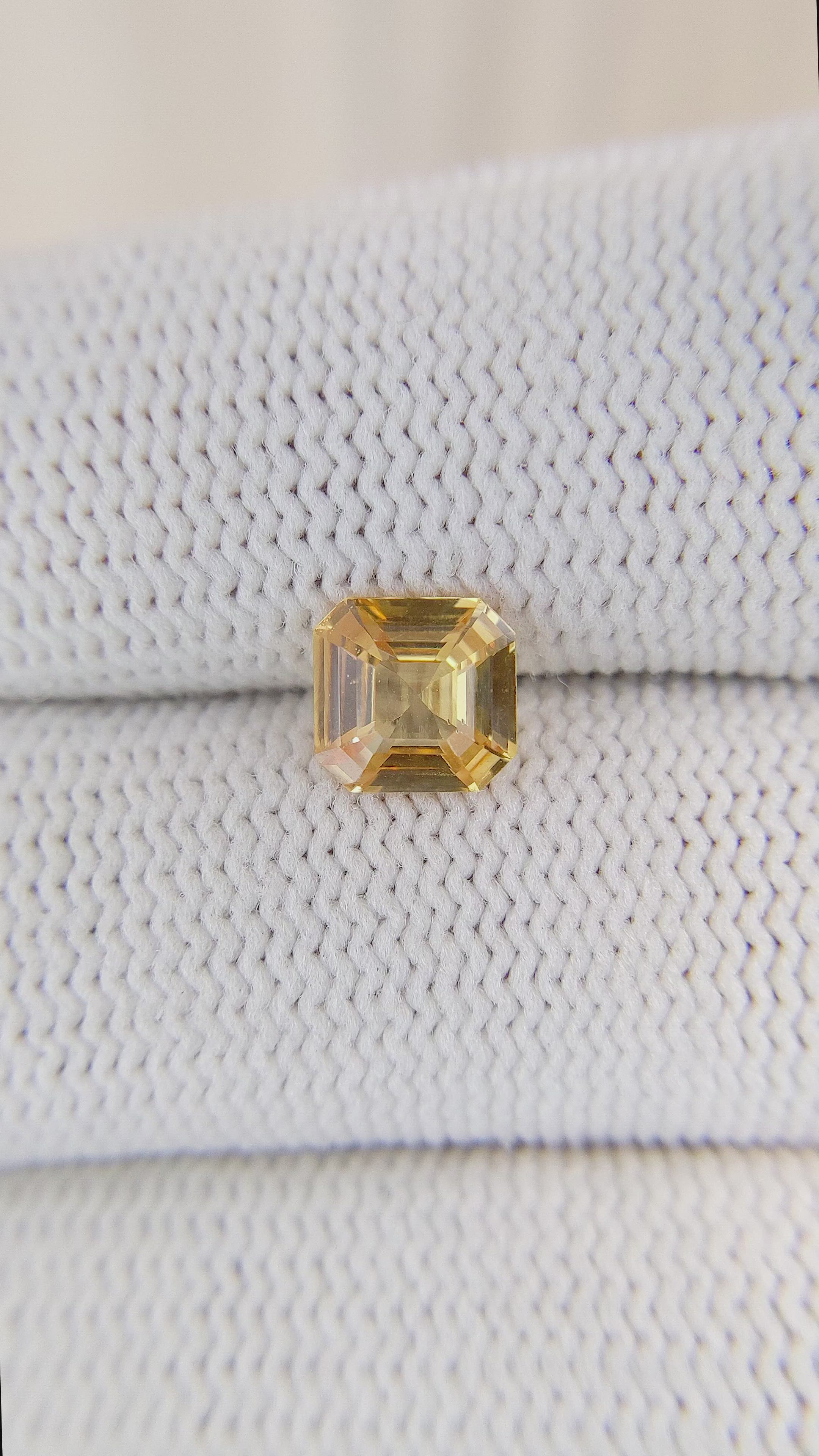 1.57 Ct. Peach Sapphire from Ceylon (Sri Lanka) Size Video