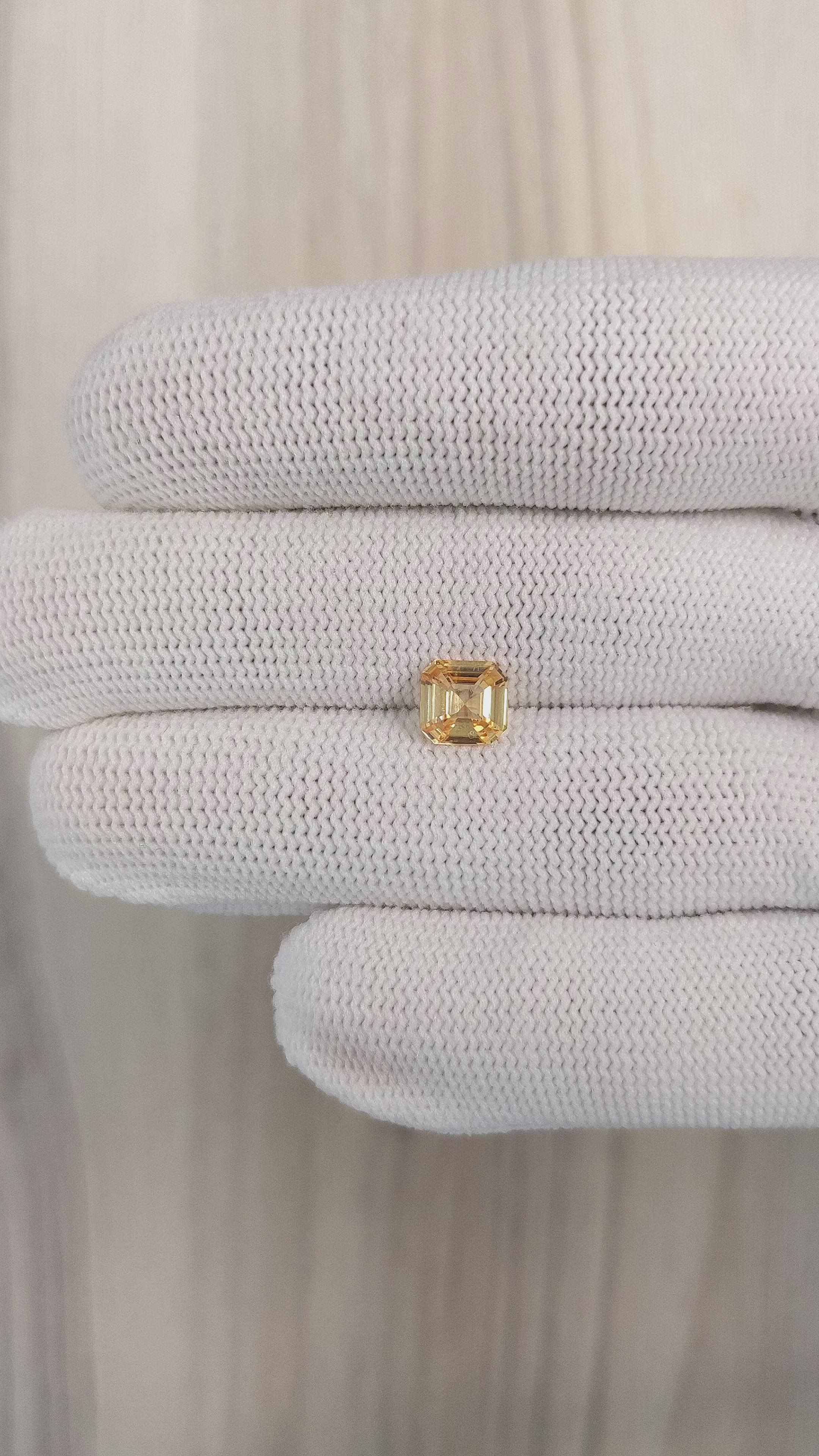1.57 Ct. Peach Sapphire from Ceylon (Sri Lanka) Size Video