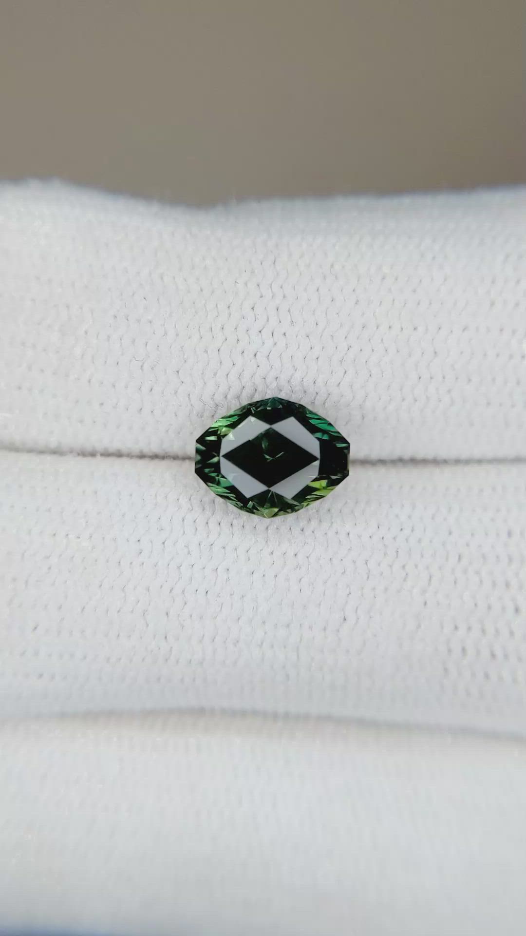 1.84 Ct. Green Sapphire from Ceylon (Sri Lanka) Size Video