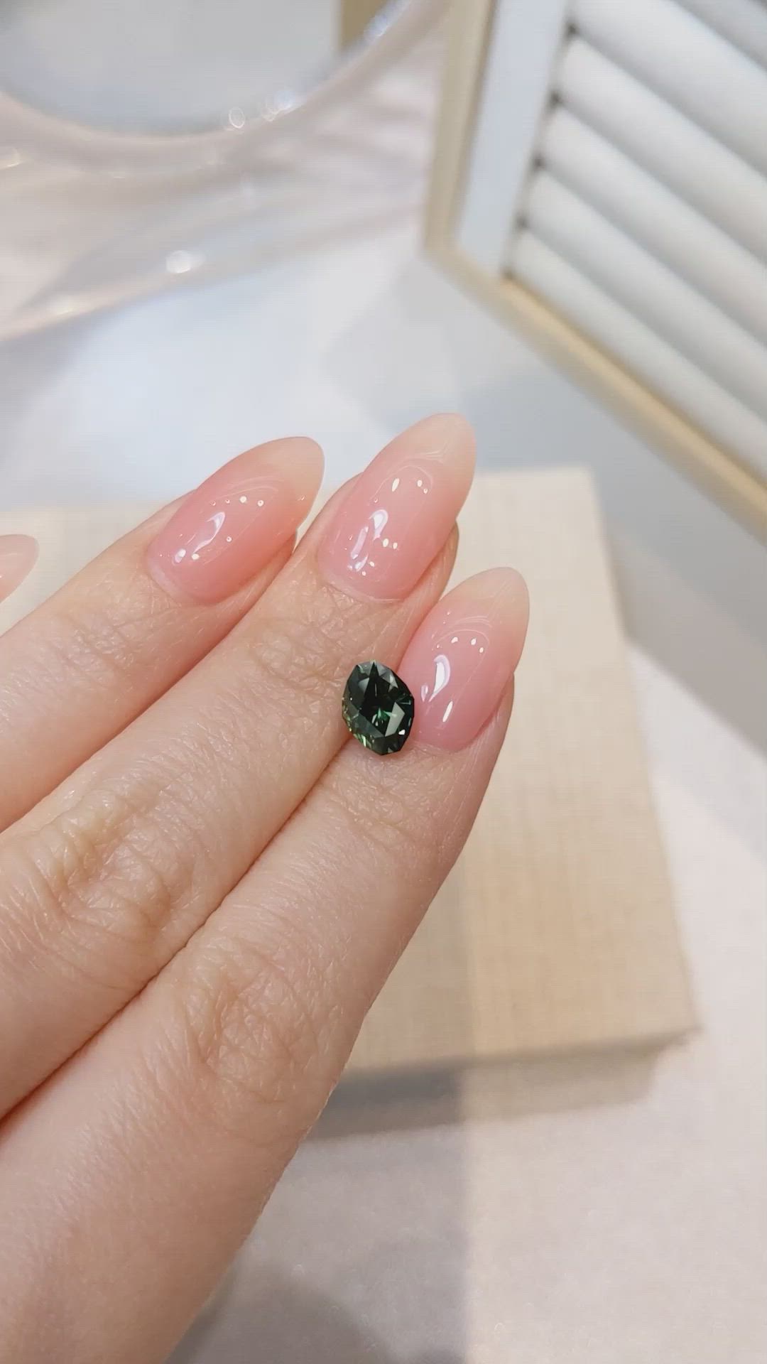 1.84 Ct. Green Sapphire from Ceylon (Sri Lanka) Size Video