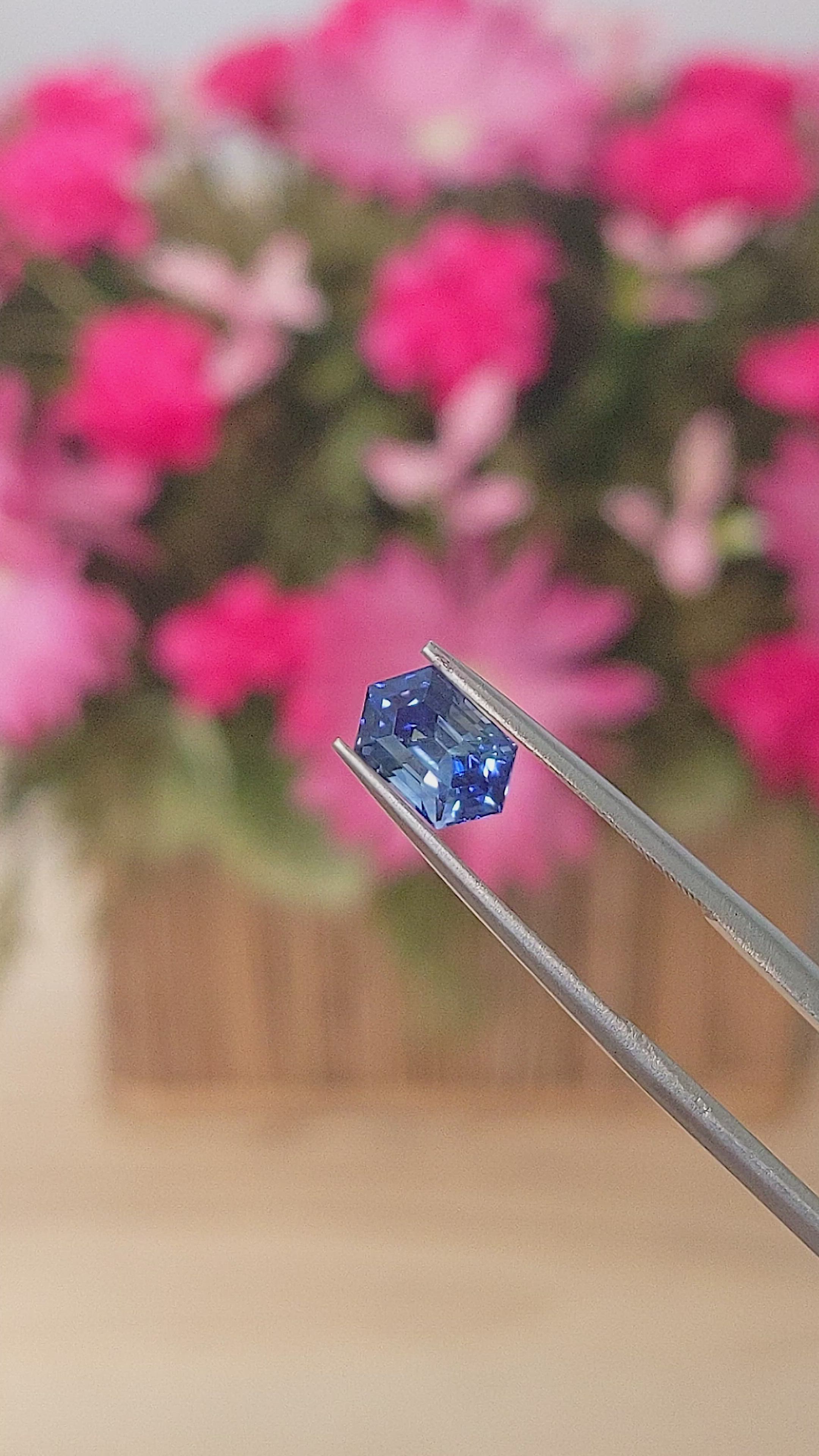 1.56 Ct. Blue Sapphire from Madagascar Size Video