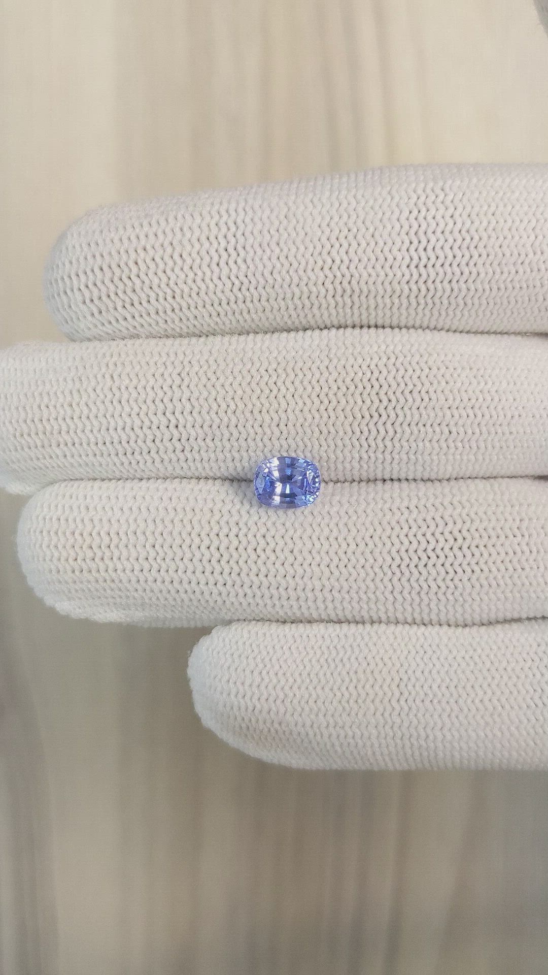 1.49 Ct. Blue Sapphire from Ceylon (Sri Lanka) Size Video
