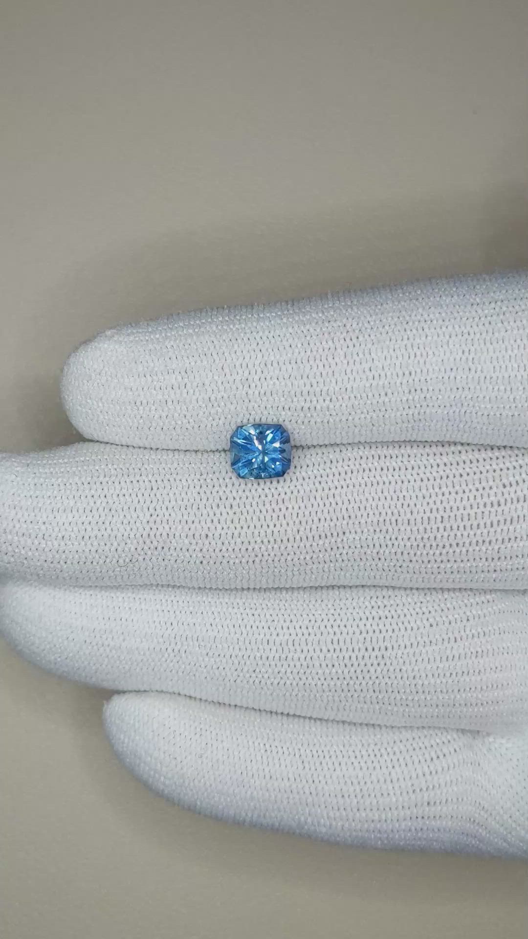 1.65 Ct. Blue Sapphire from Ceylon (Sri Lanka) Size Video