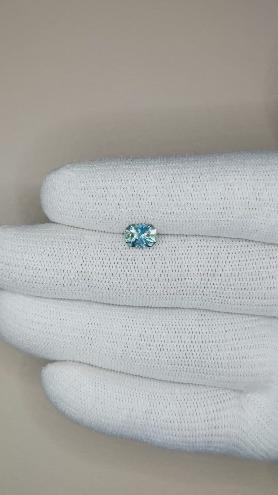 1.02 Ct. Blue Sapphire from Ceylon (Sri Lanka) Size Video