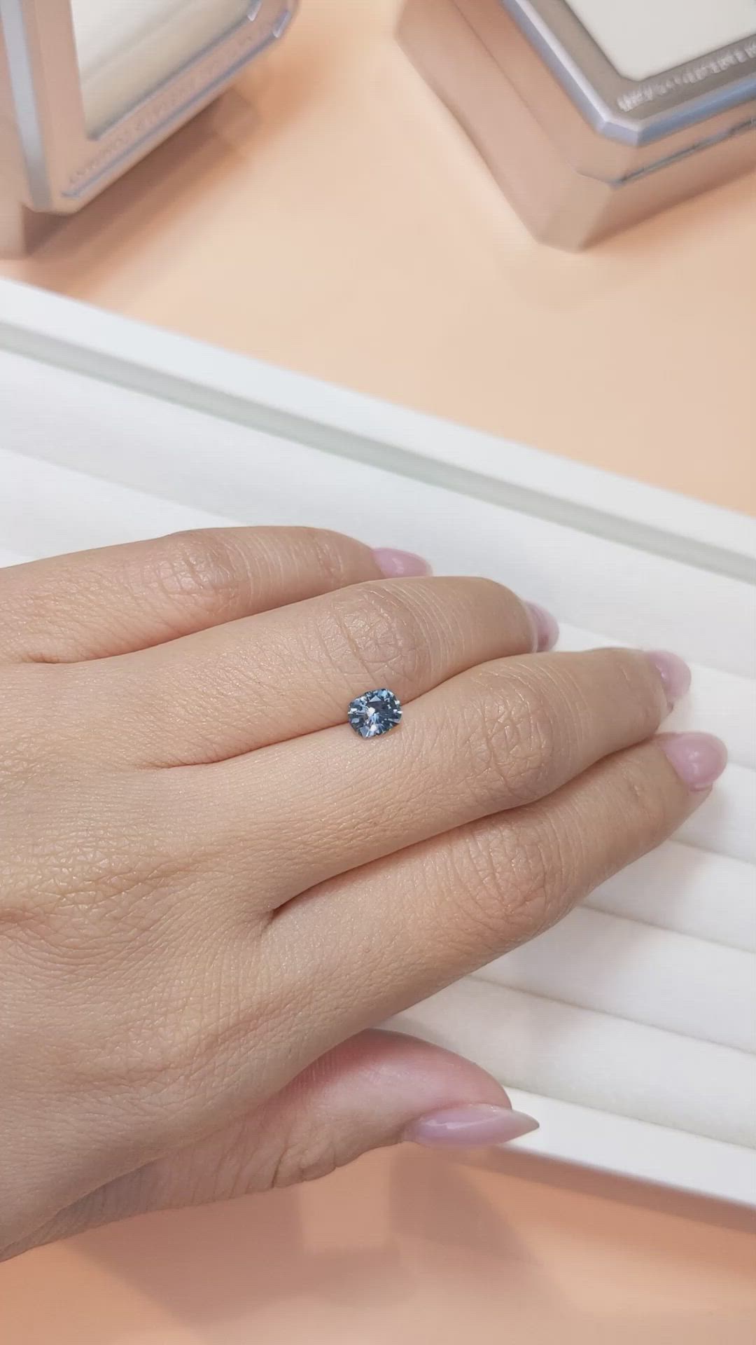 0.80 Ct. Blue Sapphire from Ceylon (Sri Lanka) Size Video