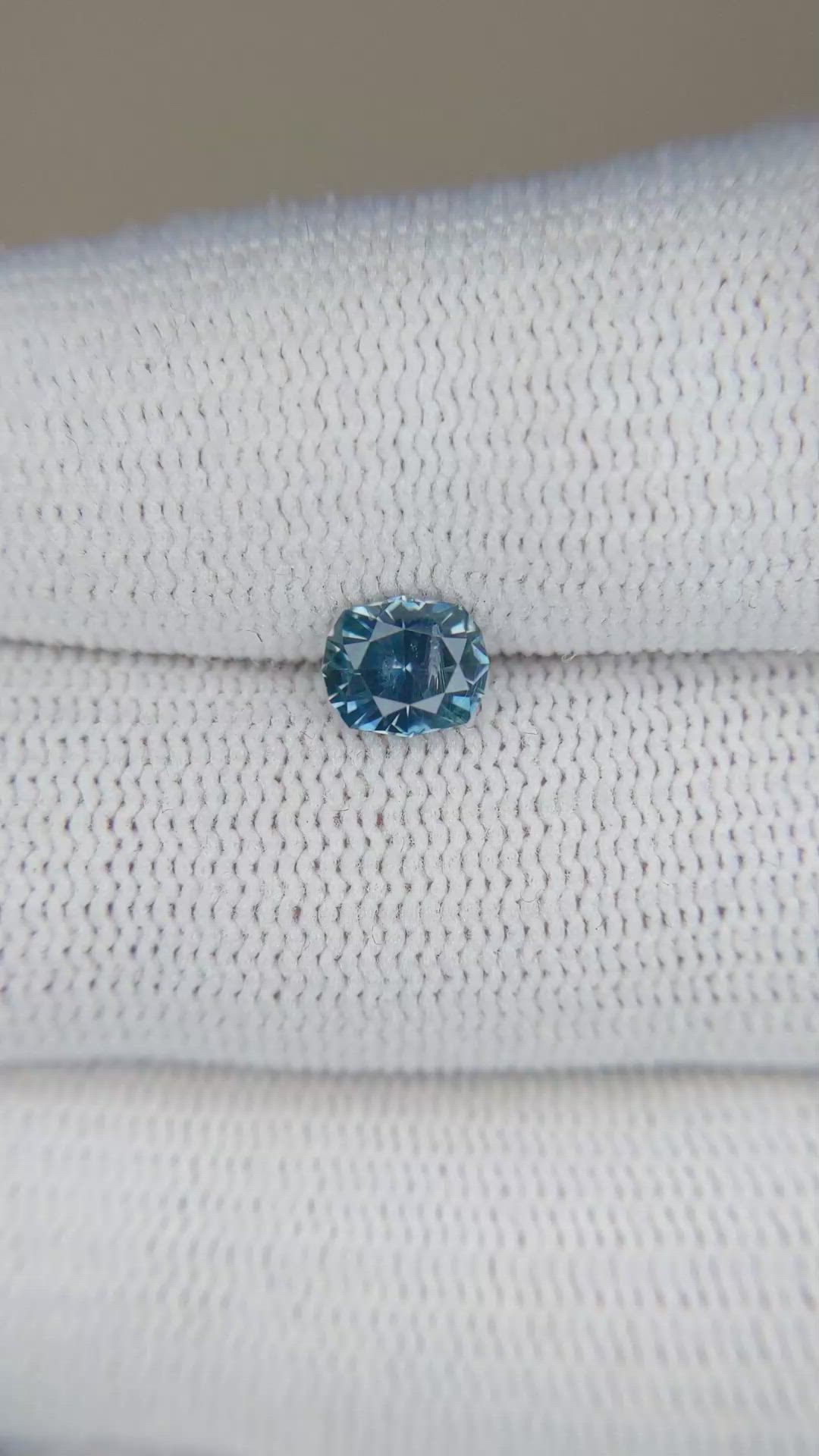 0.80 Ct. Blue Sapphire from Ceylon (Sri Lanka) Size Video