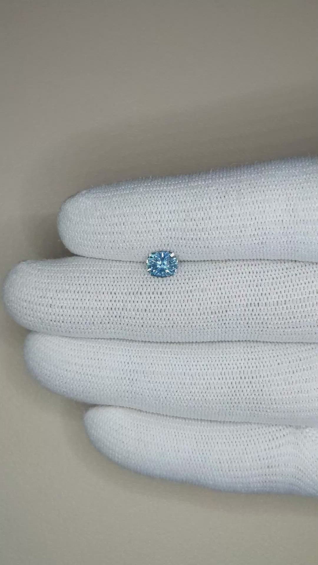 0.80 Ct. Blue Sapphire from Ceylon (Sri Lanka) Size Video