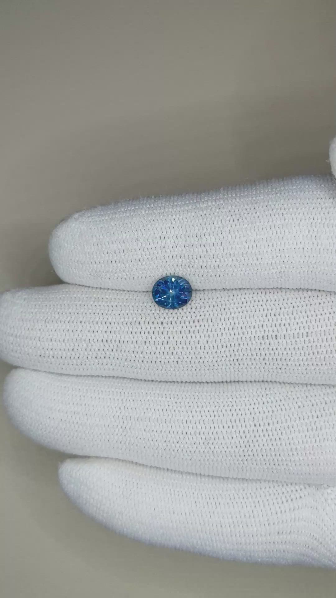 1.15 Ct. Blue Sapphire from Ceylon (Sri Lanka) Size Video