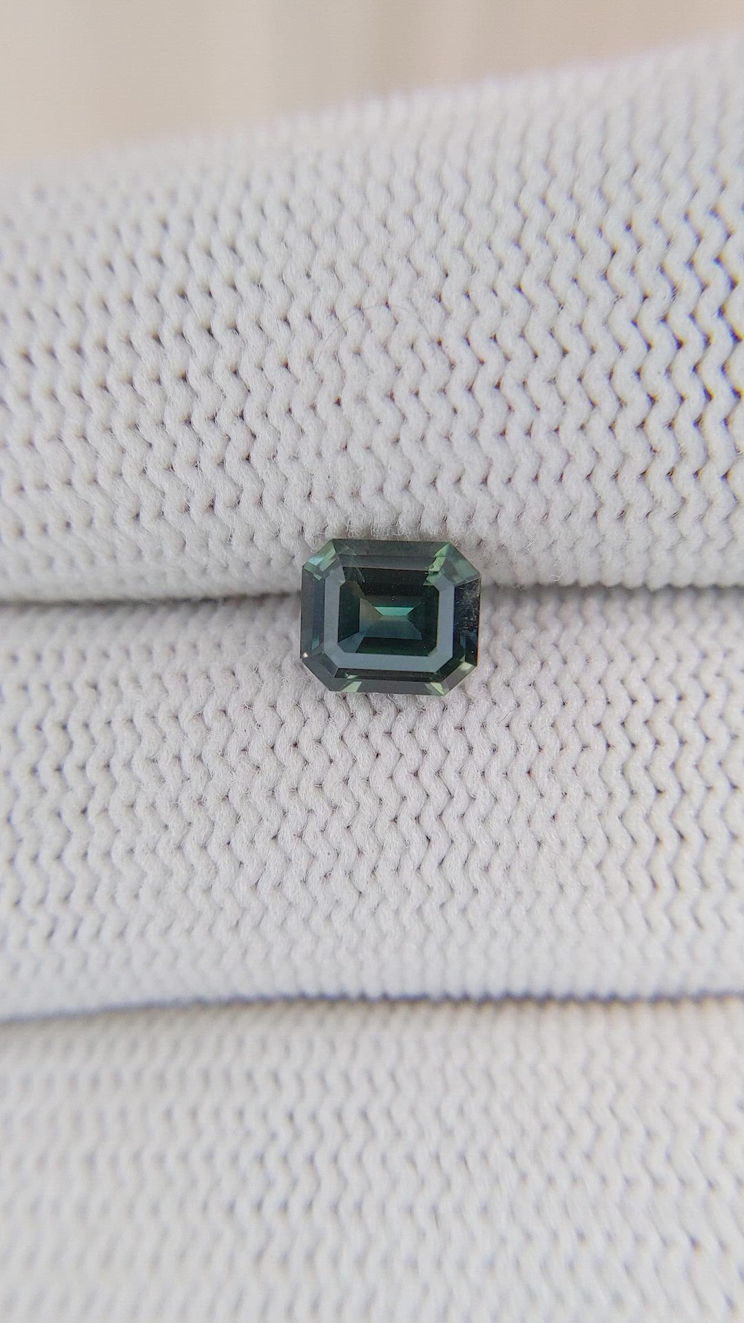 1.50 Ct. Bluish Green Sapphire from Madagascar Size Video