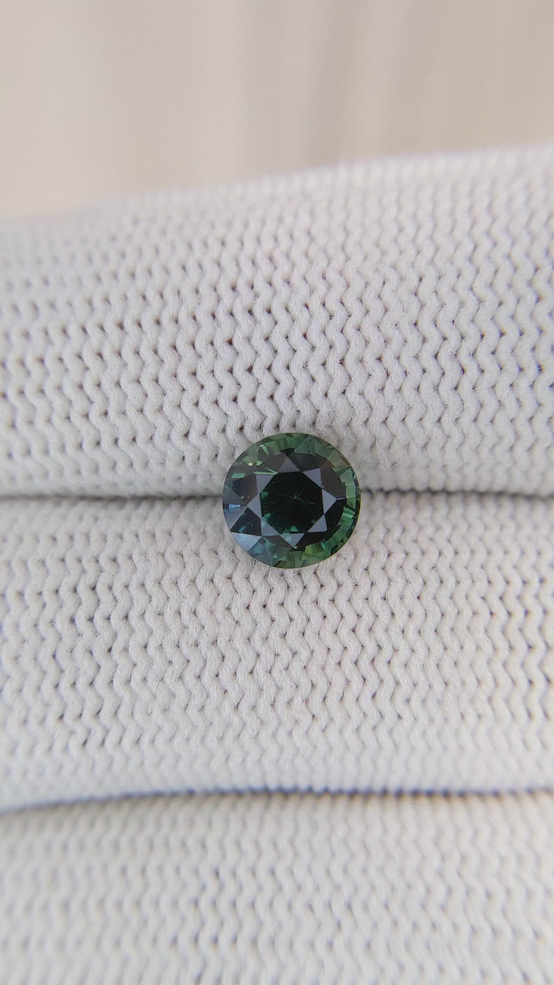 2.22 Ct. Bluish Green Sapphire from Madagascar Size Video