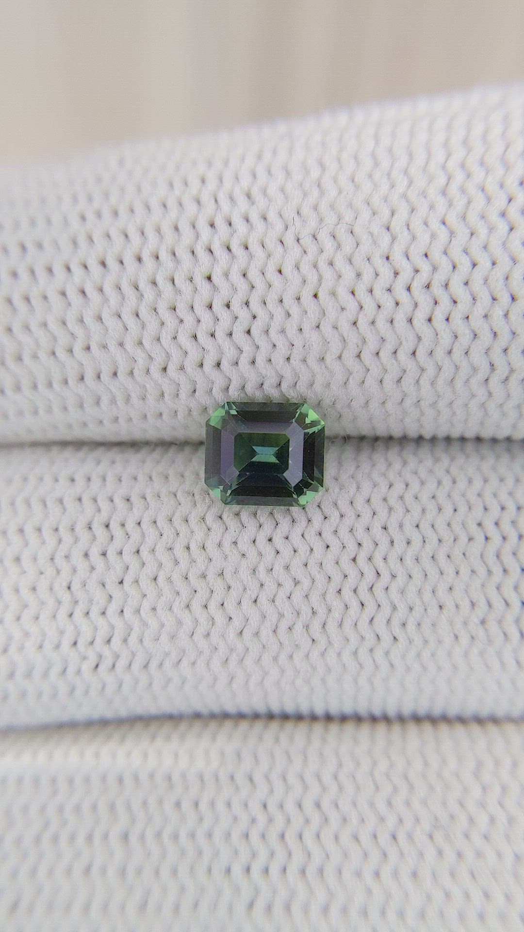 1.52 Ct. Bluish Green Sapphire from Madagascar Size Video