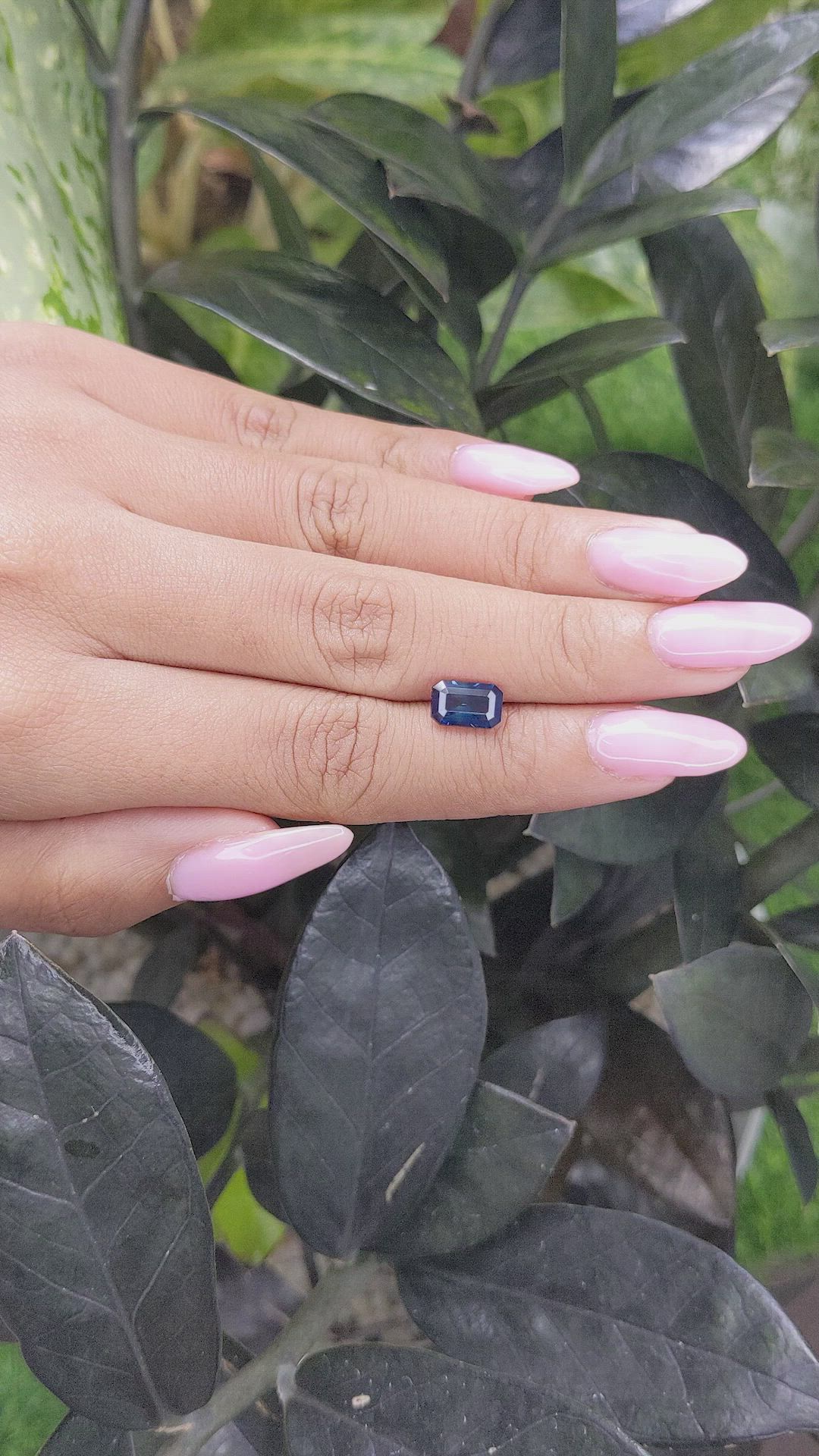 2.09 Ct. Blue Sapphire from Madagascar Size Video
