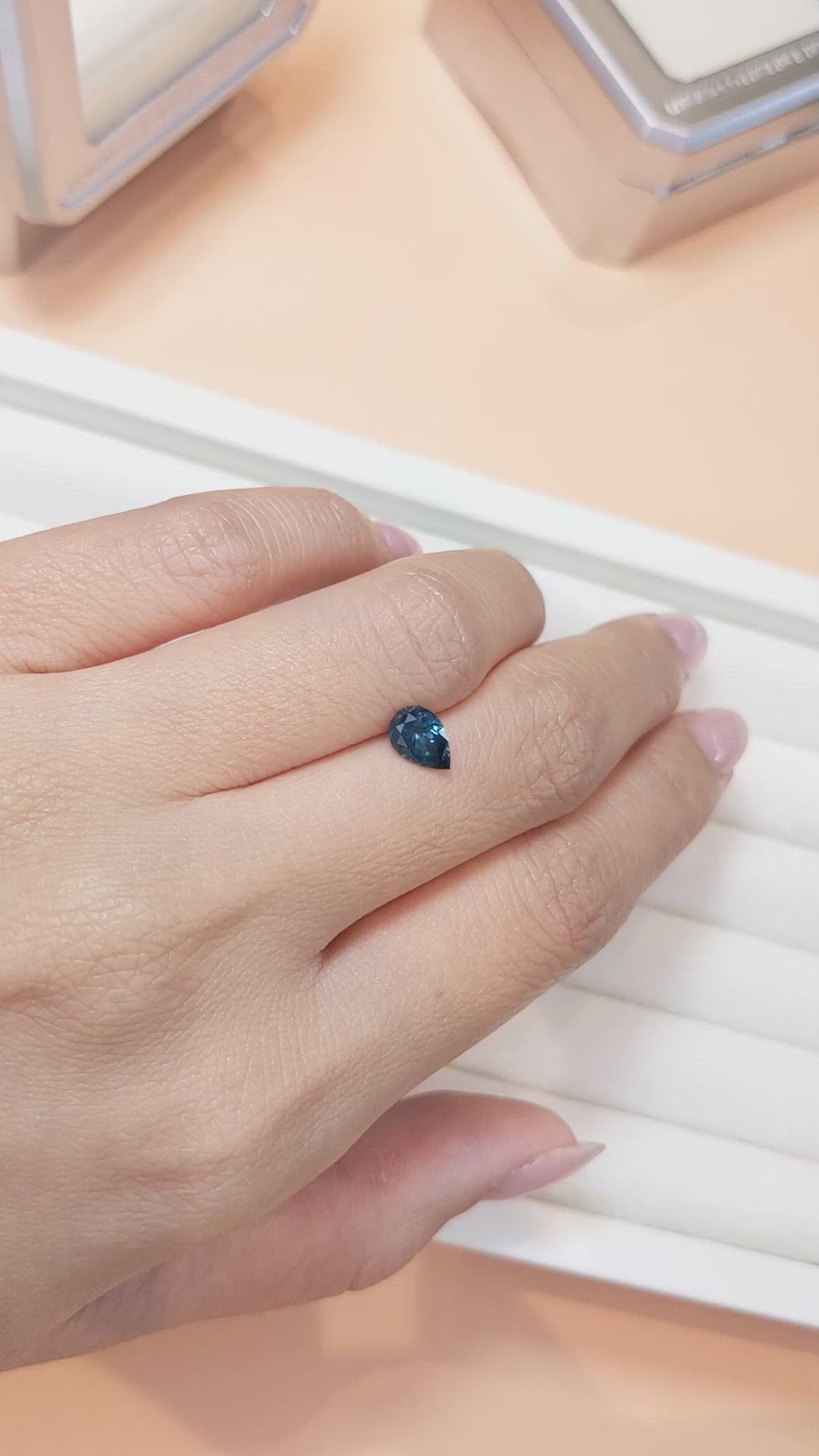 0.89 Ct. Blue Sapphire from Ceylon (Sri Lanka) Size Video