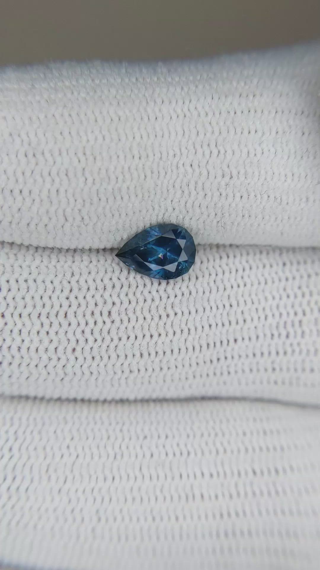 0.89 Ct. Blue Sapphire from Ceylon (Sri Lanka) Size Video