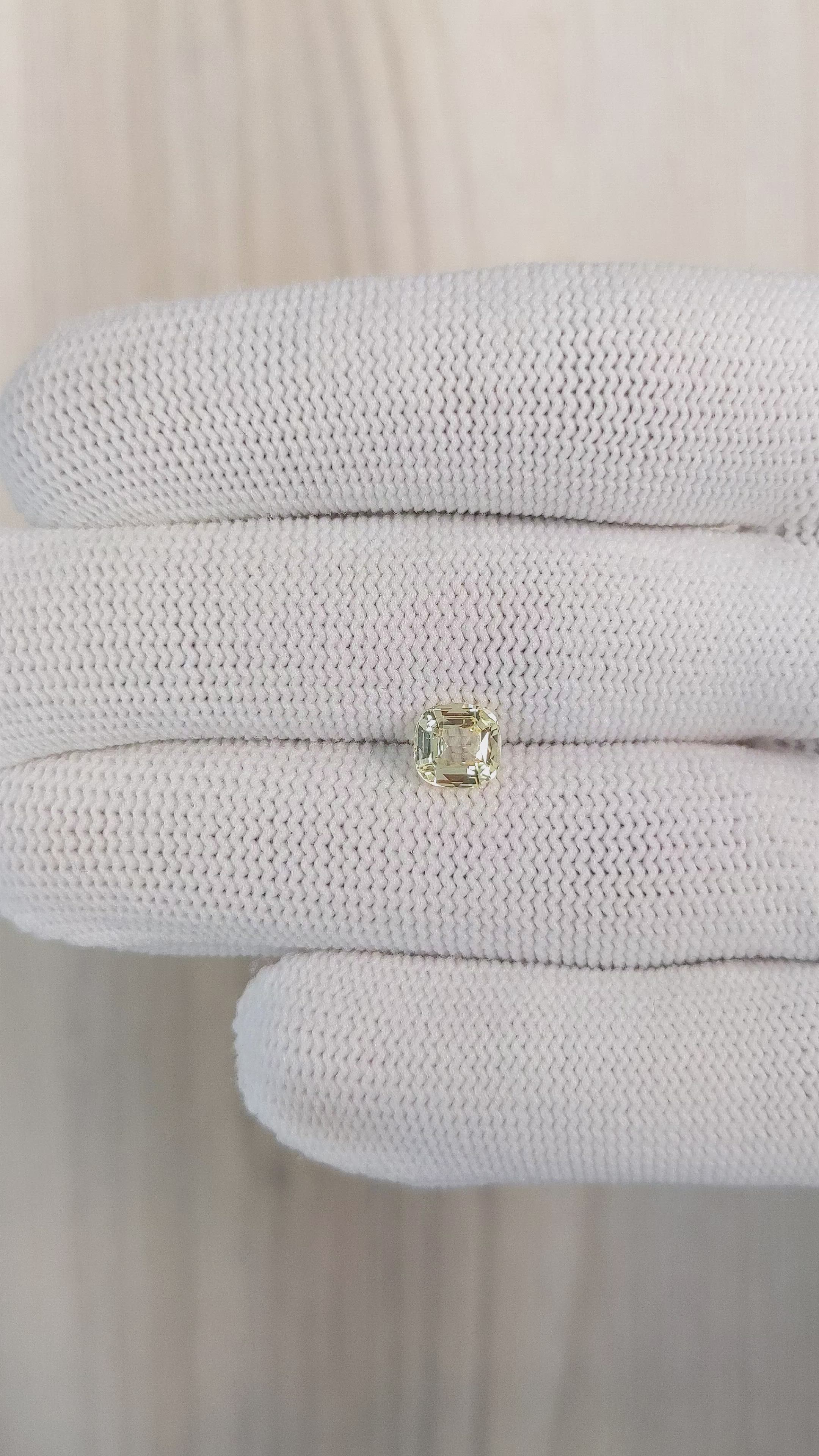 1.26 Ct. Yellow Sapphire from Madagascar Size Video