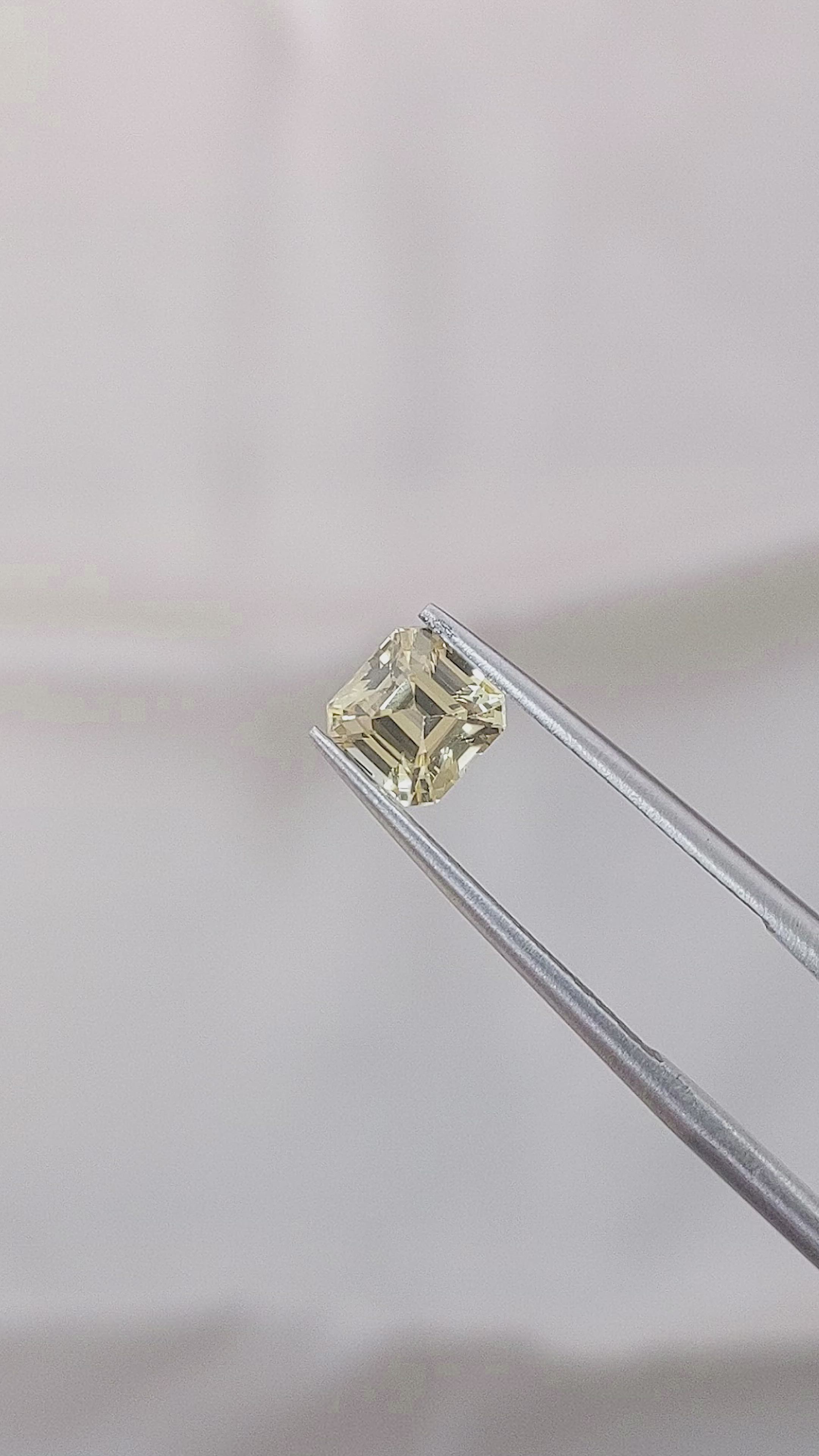 1.26 Ct. Yellow Sapphire from Madagascar Size Video