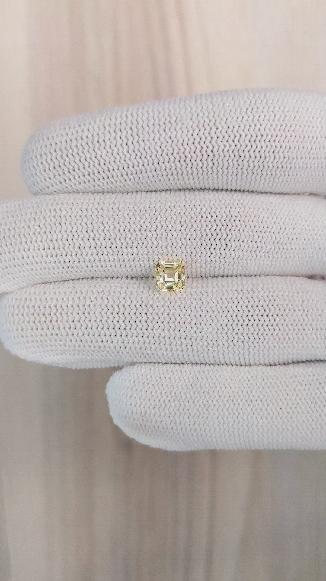 1.26 Ct. Yellow Sapphire from Madagascar Size Video