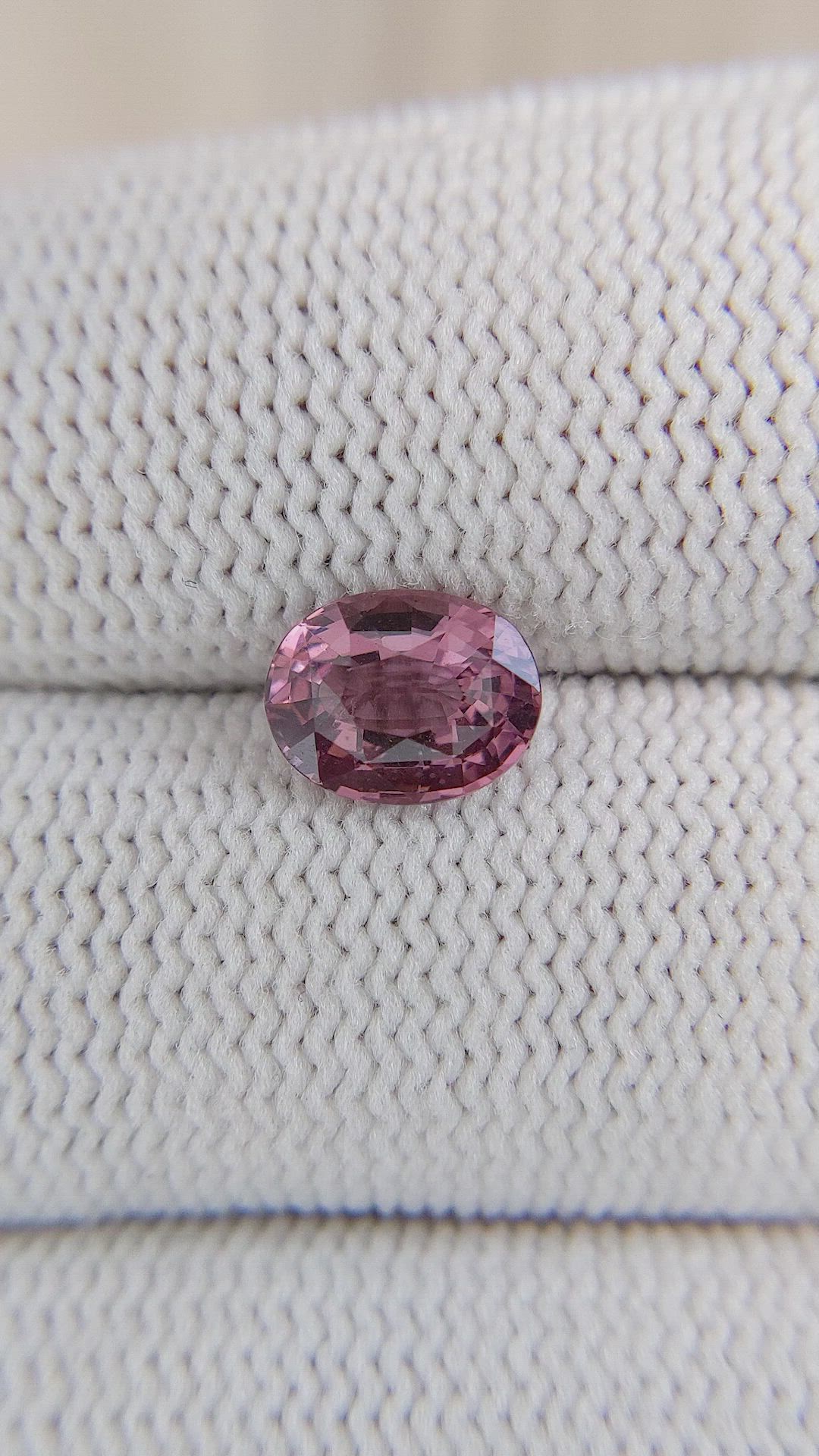 1.59 Ct. Purplish Pink Sapphire from Madagascar Size Video