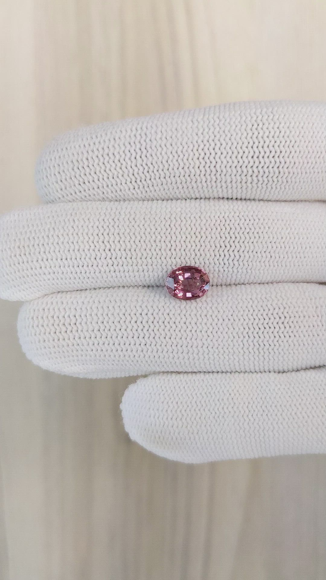 1.59 Ct. Purplish Pink Sapphire from Madagascar Size Video