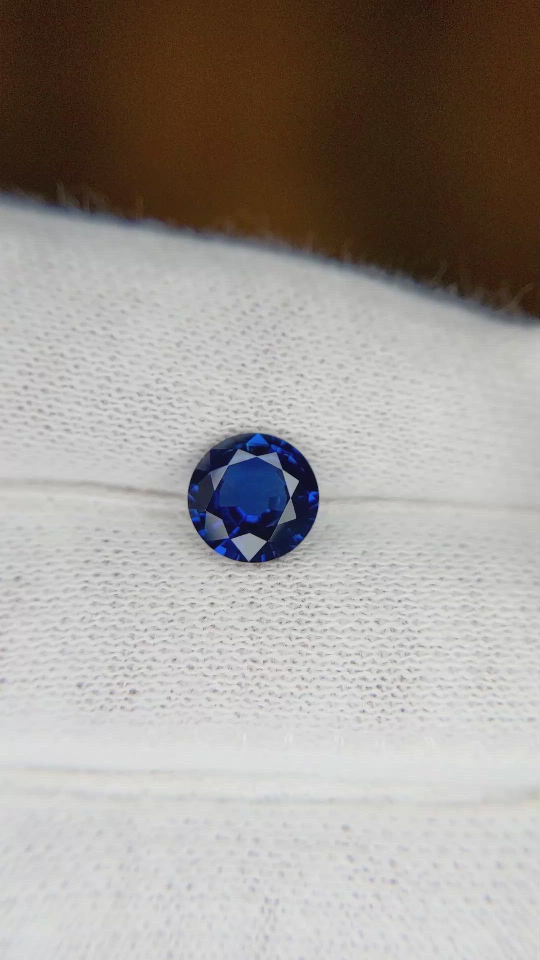 1.62 Ct. Blue Sapphire from Thailand Size Video