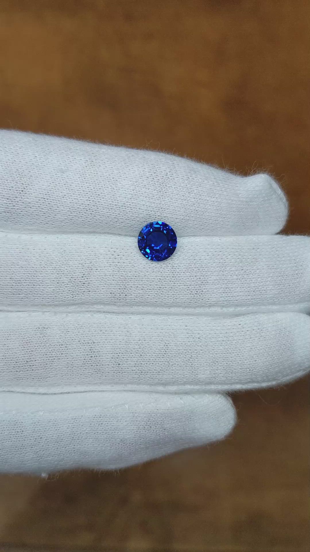 1.62 Ct. Blue Sapphire from Thailand Size Video
