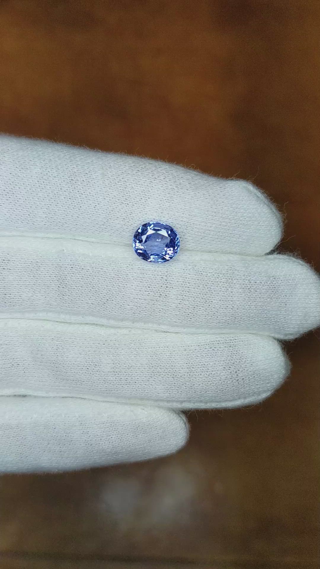 2.60 Ct. Blue Sapphire from Ceylon (Sri Lanka) Size Video