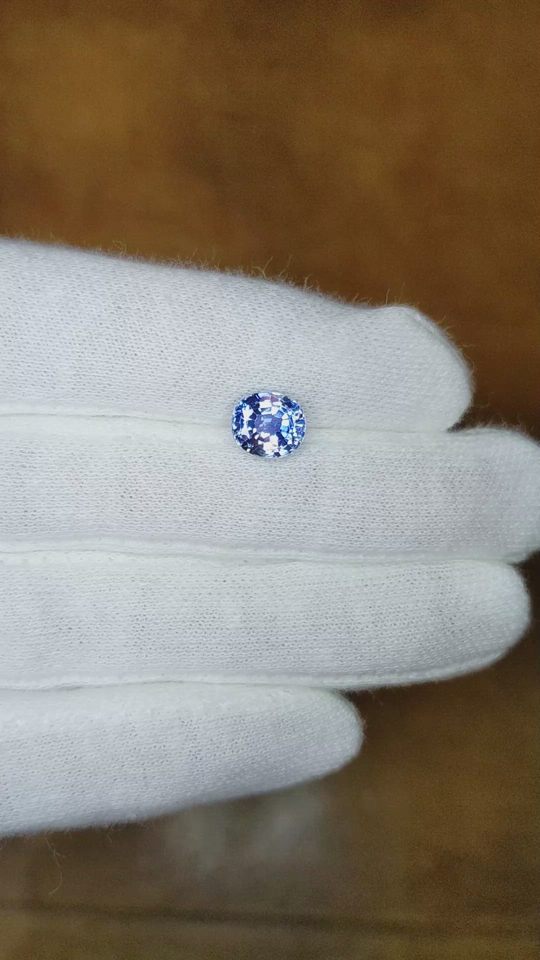 2.24 Ct. Blue Sapphire from Ceylon (Sri Lanka) Size Video