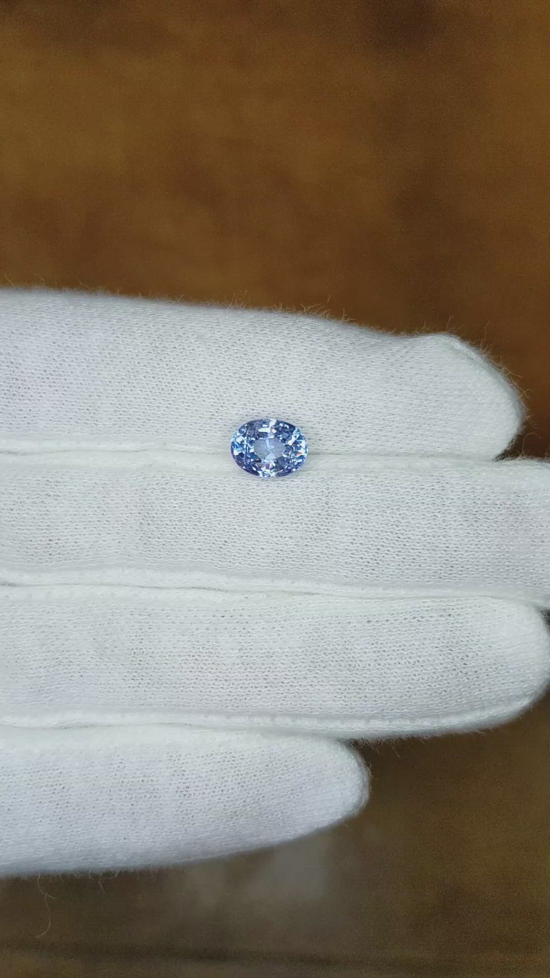 2.52 Ct. Blue Sapphire from Ceylon (Sri Lanka) Size Video