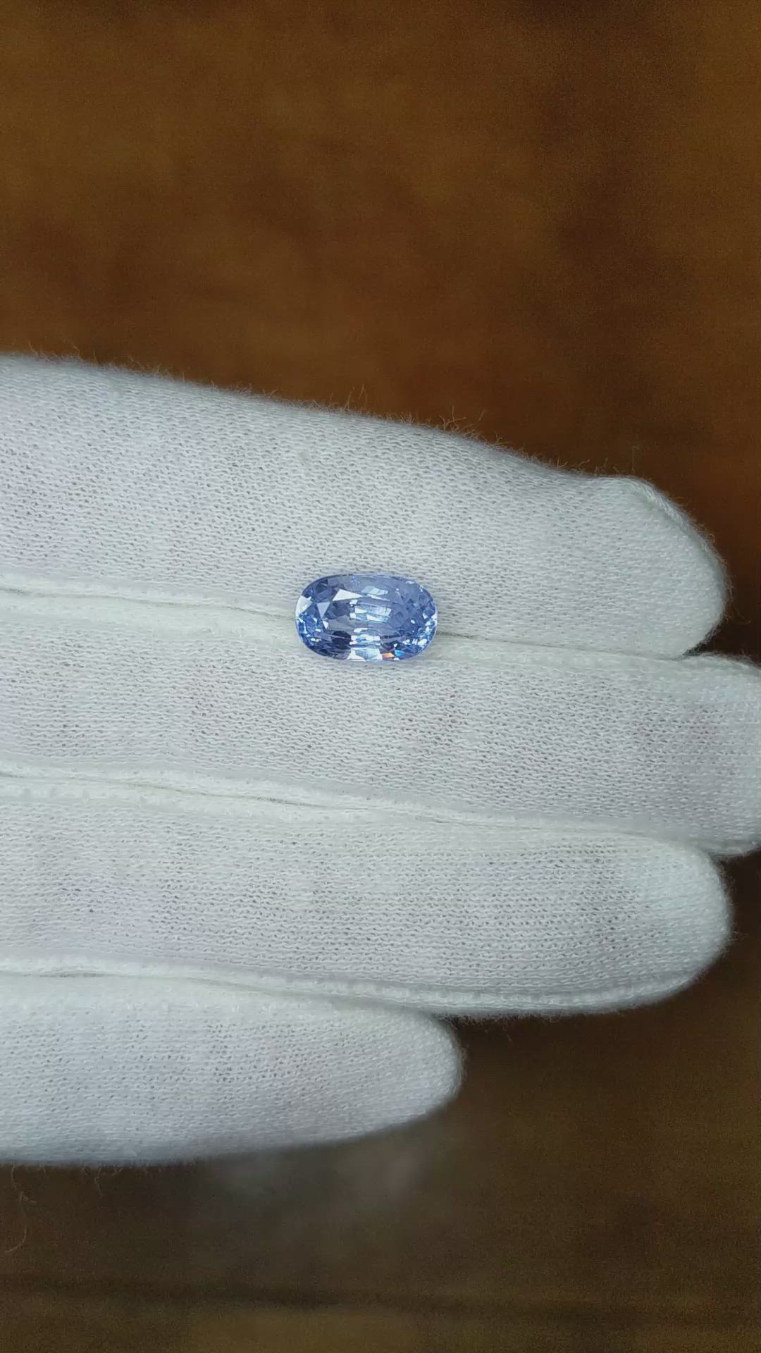 4.19 Ct. Blue Sapphire from Ceylon (Sri Lanka) Size Video