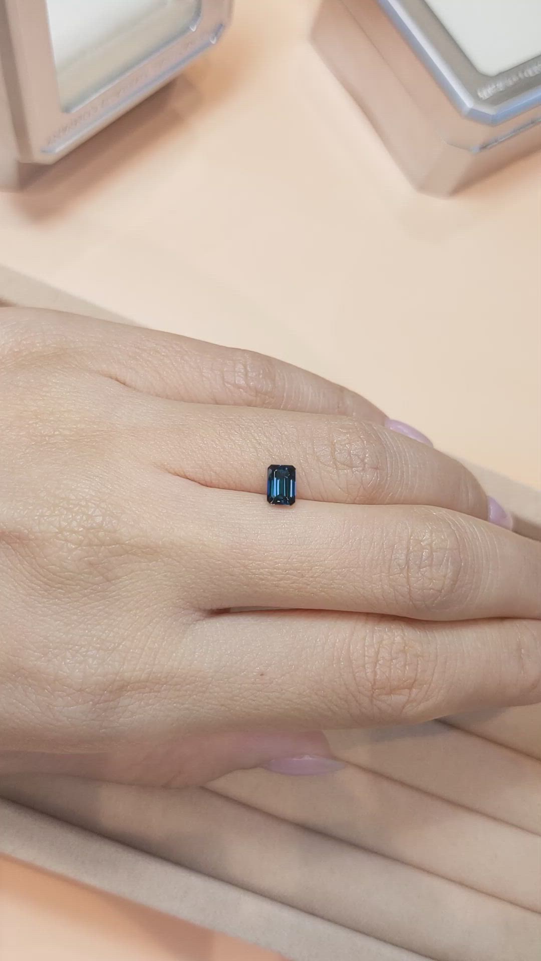 0.92 Ct. Blue Sapphire from Ceylon (Sri Lanka) Size Video