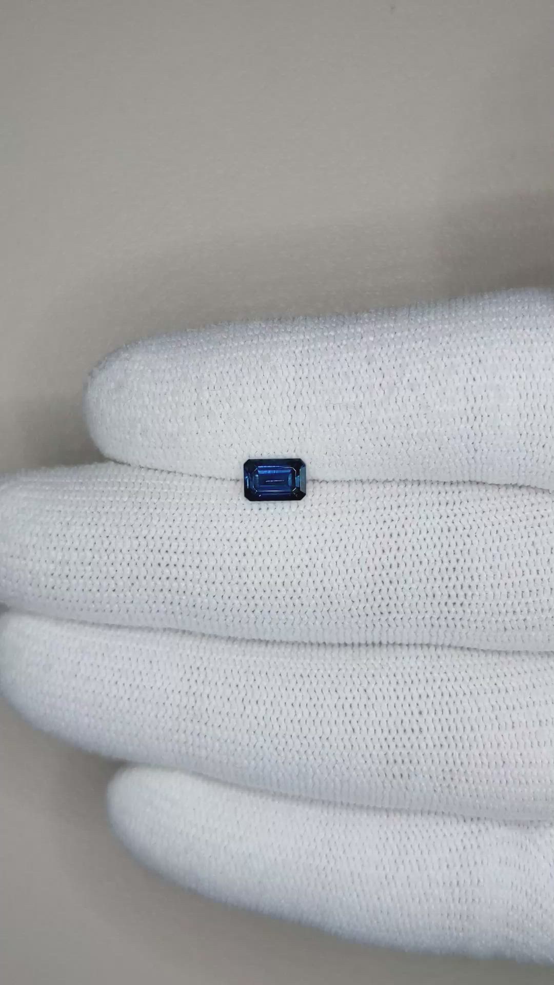 0.92 Ct. Blue Sapphire from Ceylon (Sri Lanka) Size Video