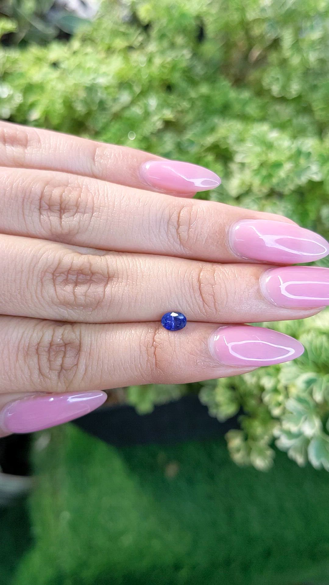 0.47 Ct. Blue Sapphire from Ceylon (Sri Lanka) Size Video