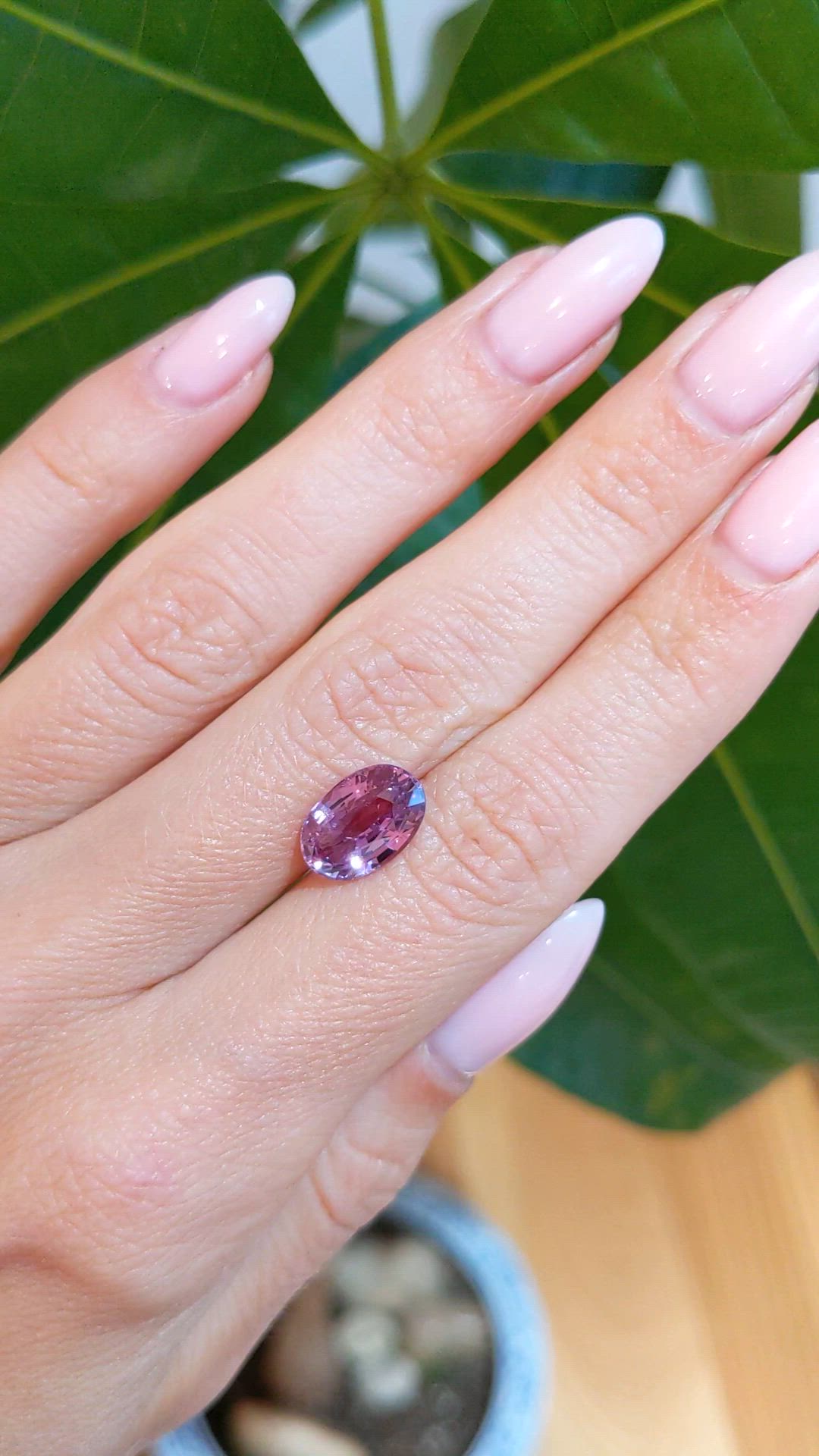 4.07 Ct. Pink Sapphire from Madagascar Size Video
