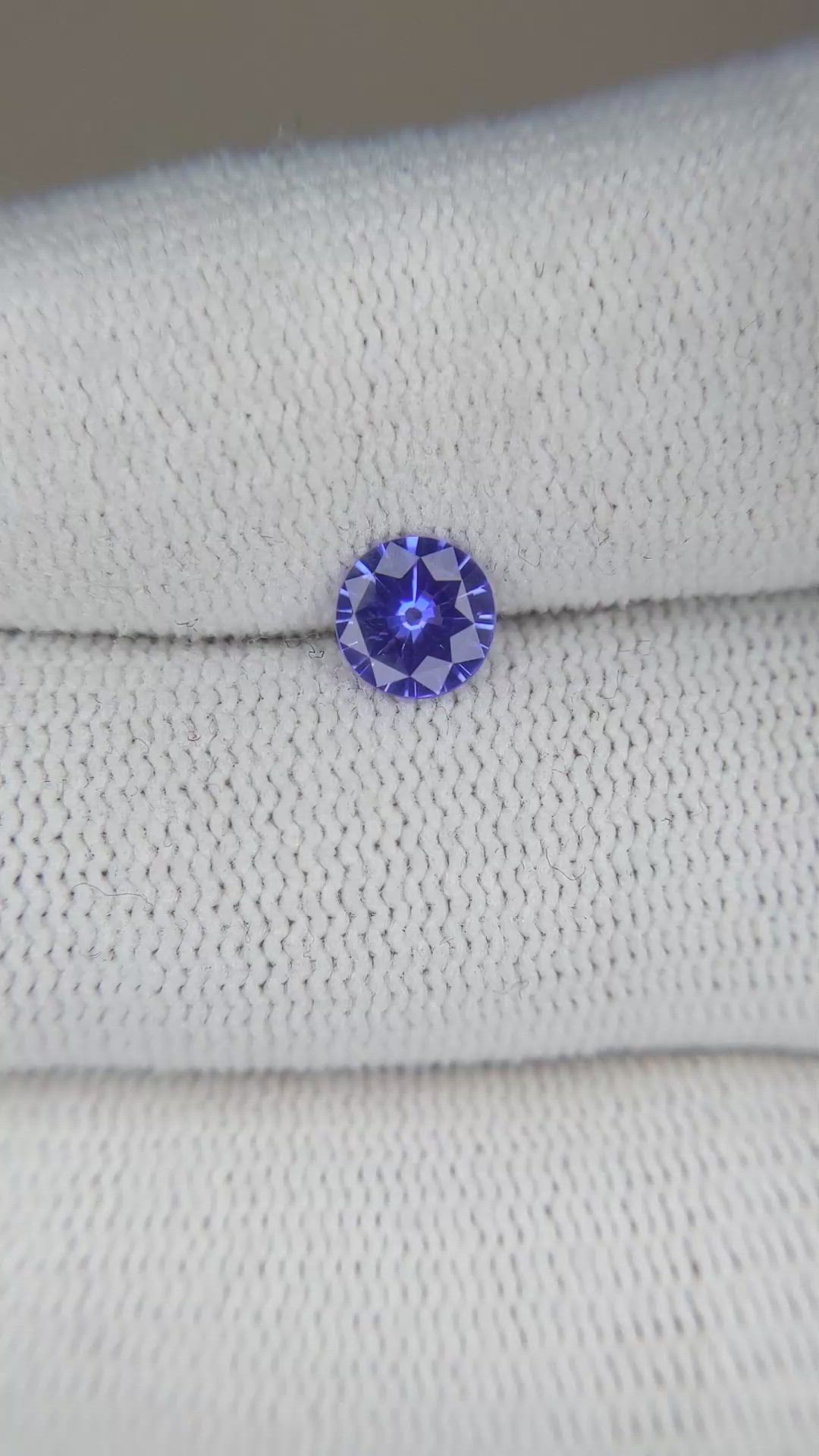 0.67 Ct. Blue Sapphire from Ceylon (Sri Lanka) Size Video